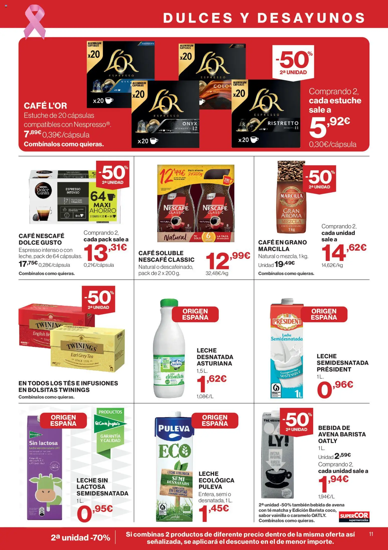 Supercor folleto │ válido desde el 15/10/2026 | Página: 11 | Productos: Té, Vainilla, Bebida de avena, Café soluble