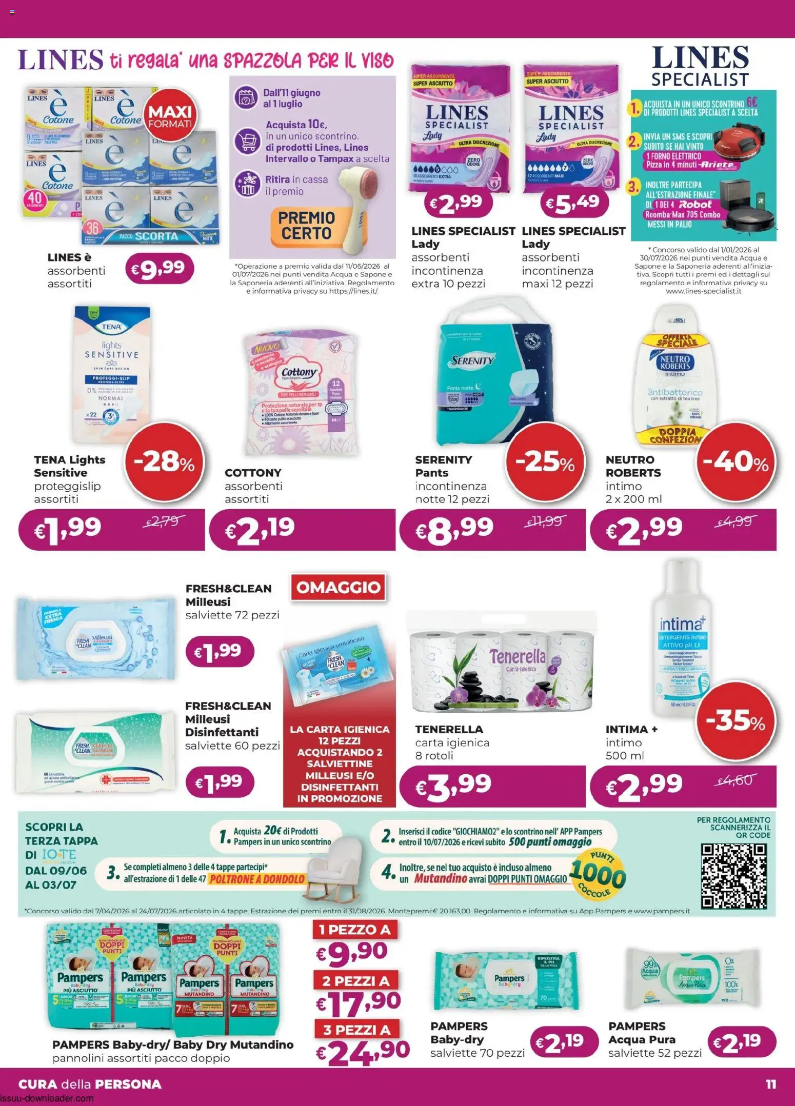 Volantino La Saponeria del 11.06.2026 | Pagina: 11 | Prodotti: Detergente, Tè, Intimo, Robot