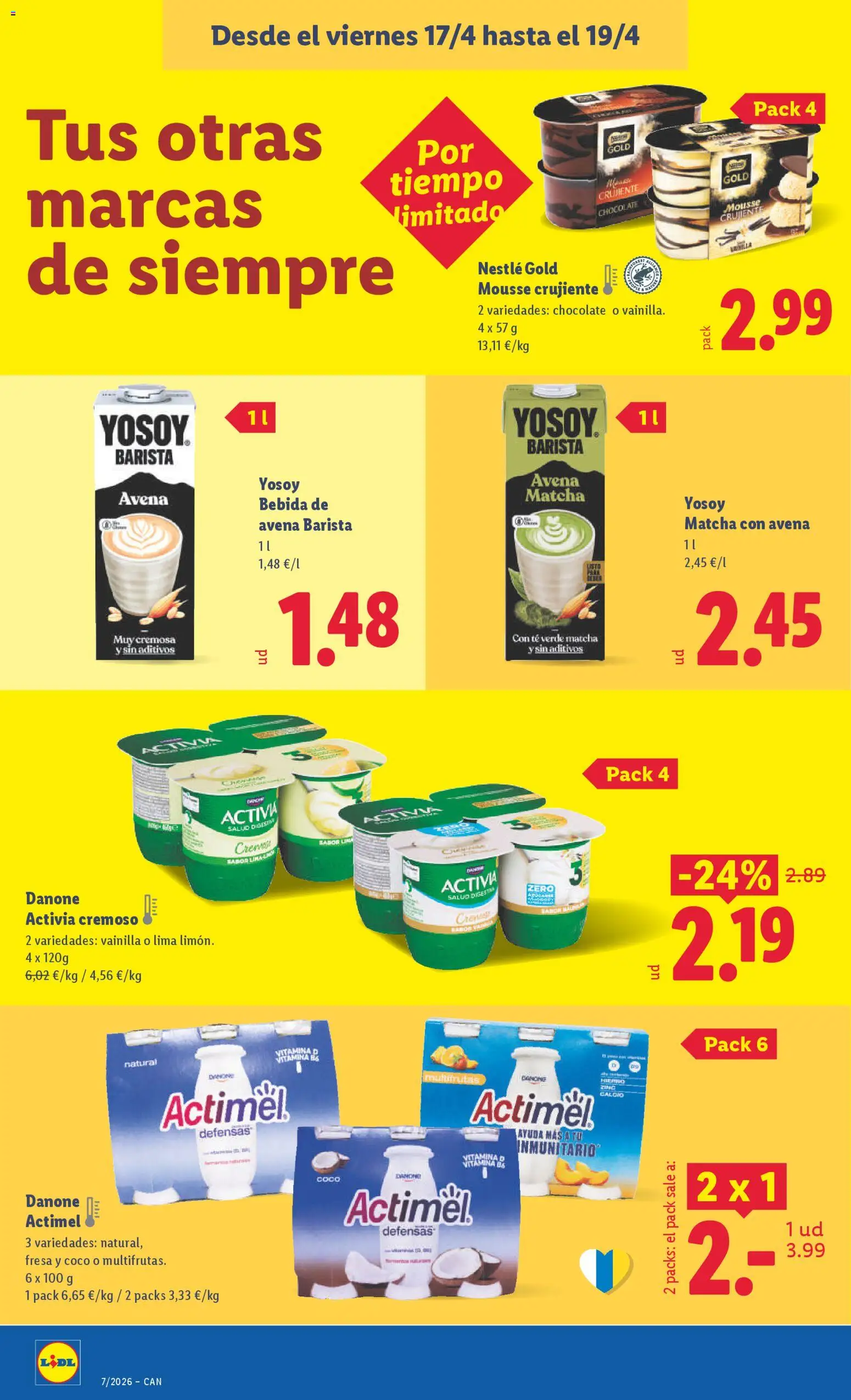 Lidl Canarias │ válido desde el 13.04.2026 | Página: 32 | Productos: Lima, Mousse, Τυρόπιτα, Bebida de avena
