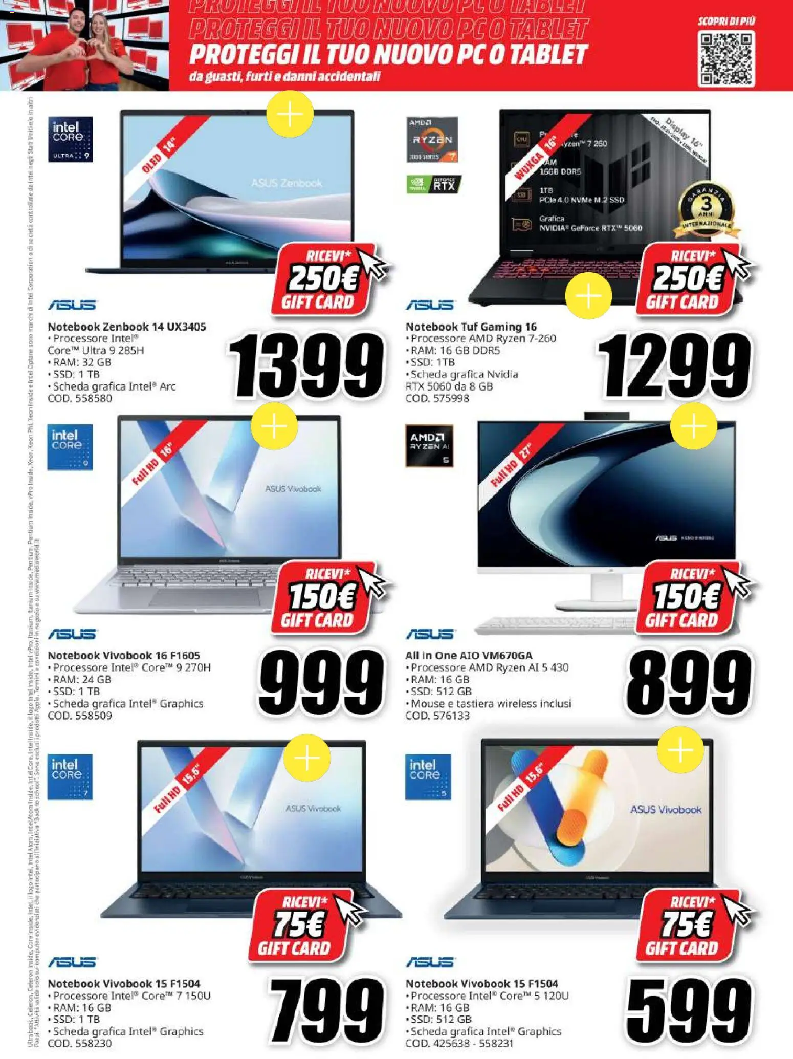 Volantino Media World del 20/08/2026 | Pagina: 3 | Prodotti: Notebook, PC, Computer, Mouse