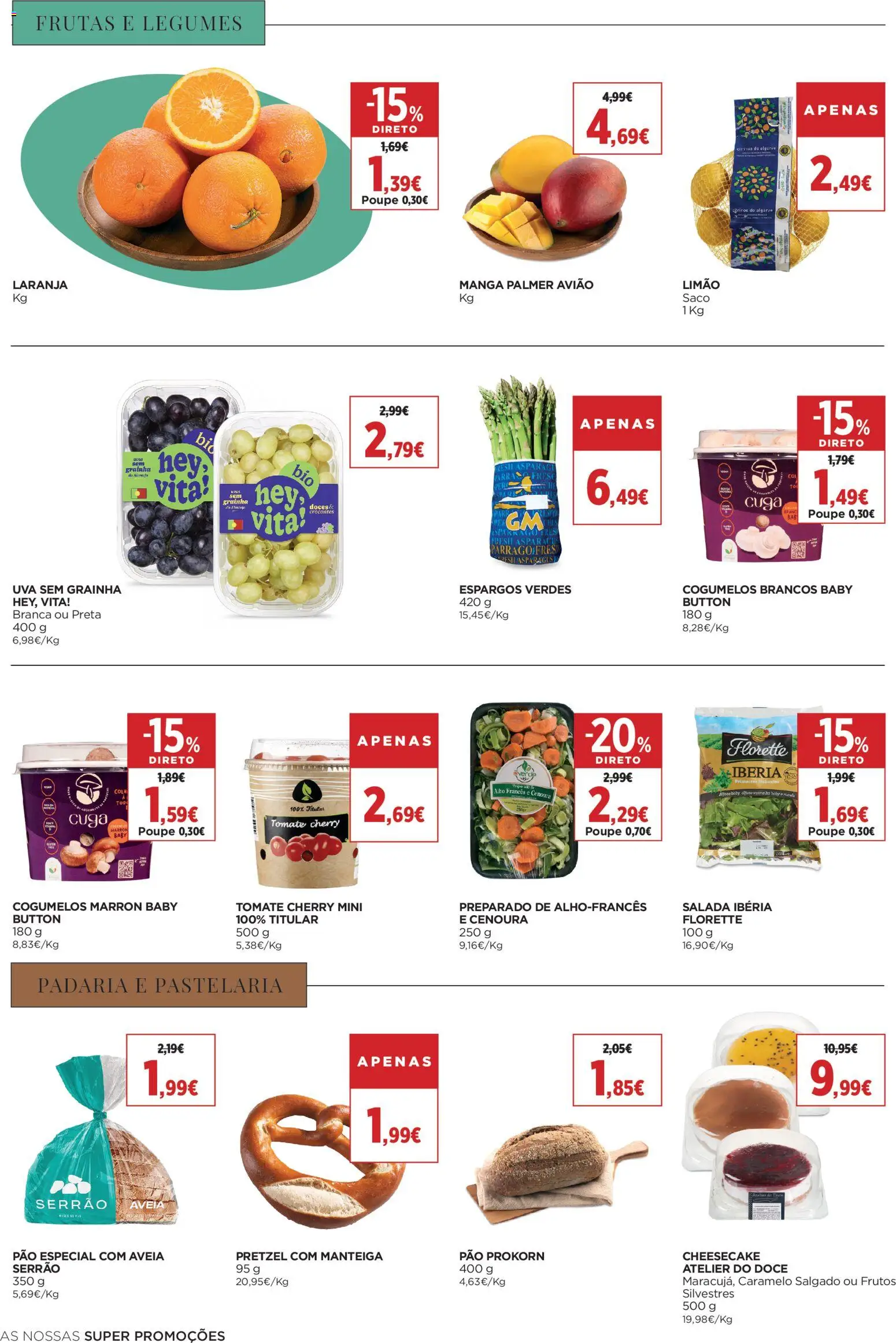 El Corte Ingles folheto │ válido de 18/09/2026 | Página: 16 | Produtos: Padaria, Pão, Cenoura, Tomate cherry