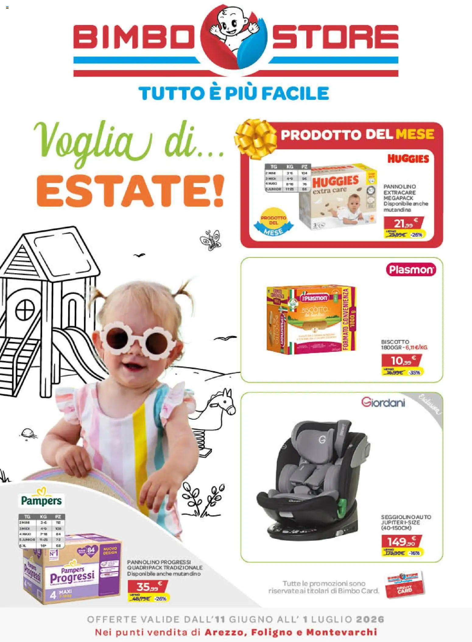 Volantino Bimbo store del 11.06.2026 | Pagina: 1 | Prodotti: Pampers
