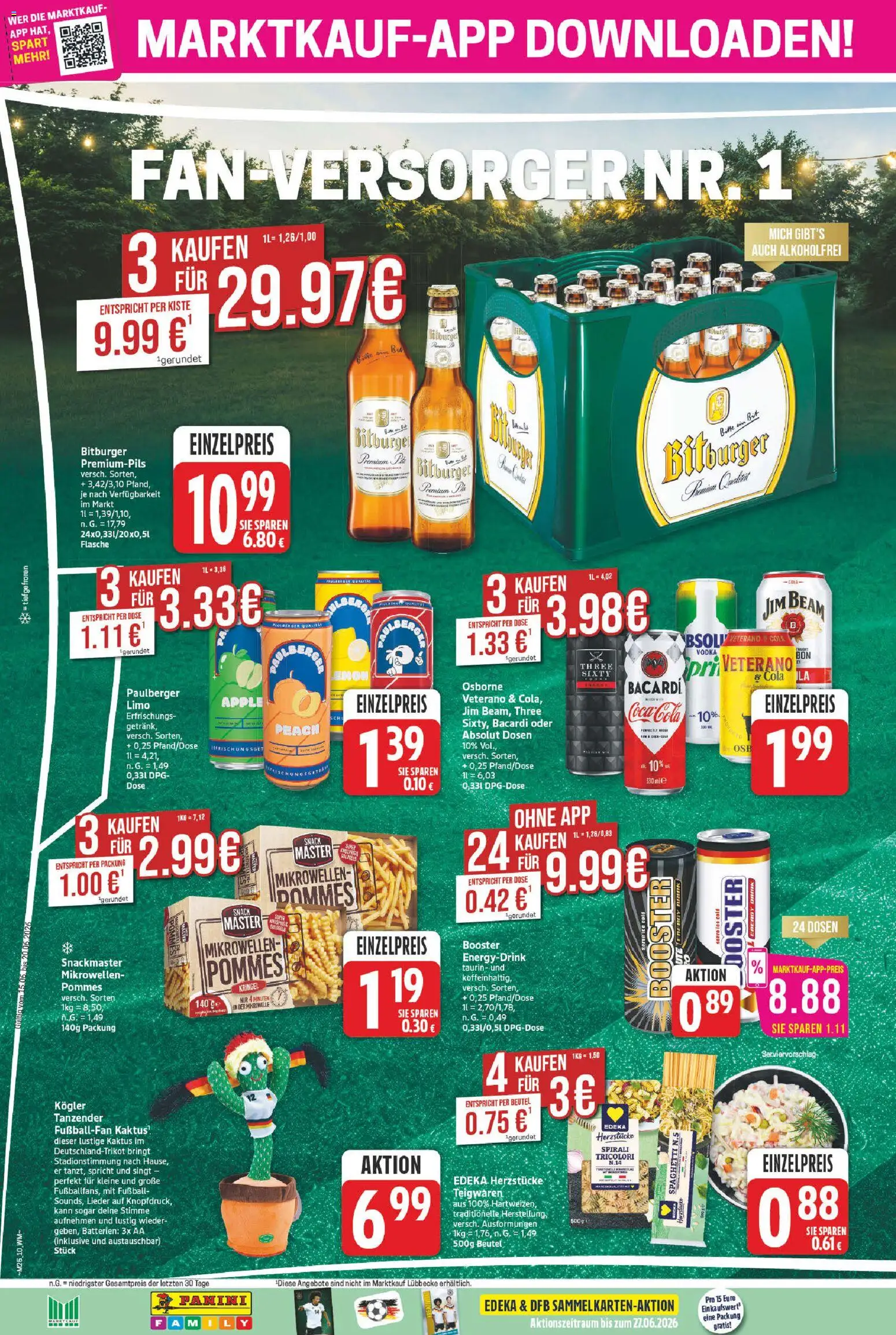 Marktkauf Prospekt – gültig ab 15.06.2026 | Seite: 10 | Produkte: Osborne, Batterien, Pommes, Vodka