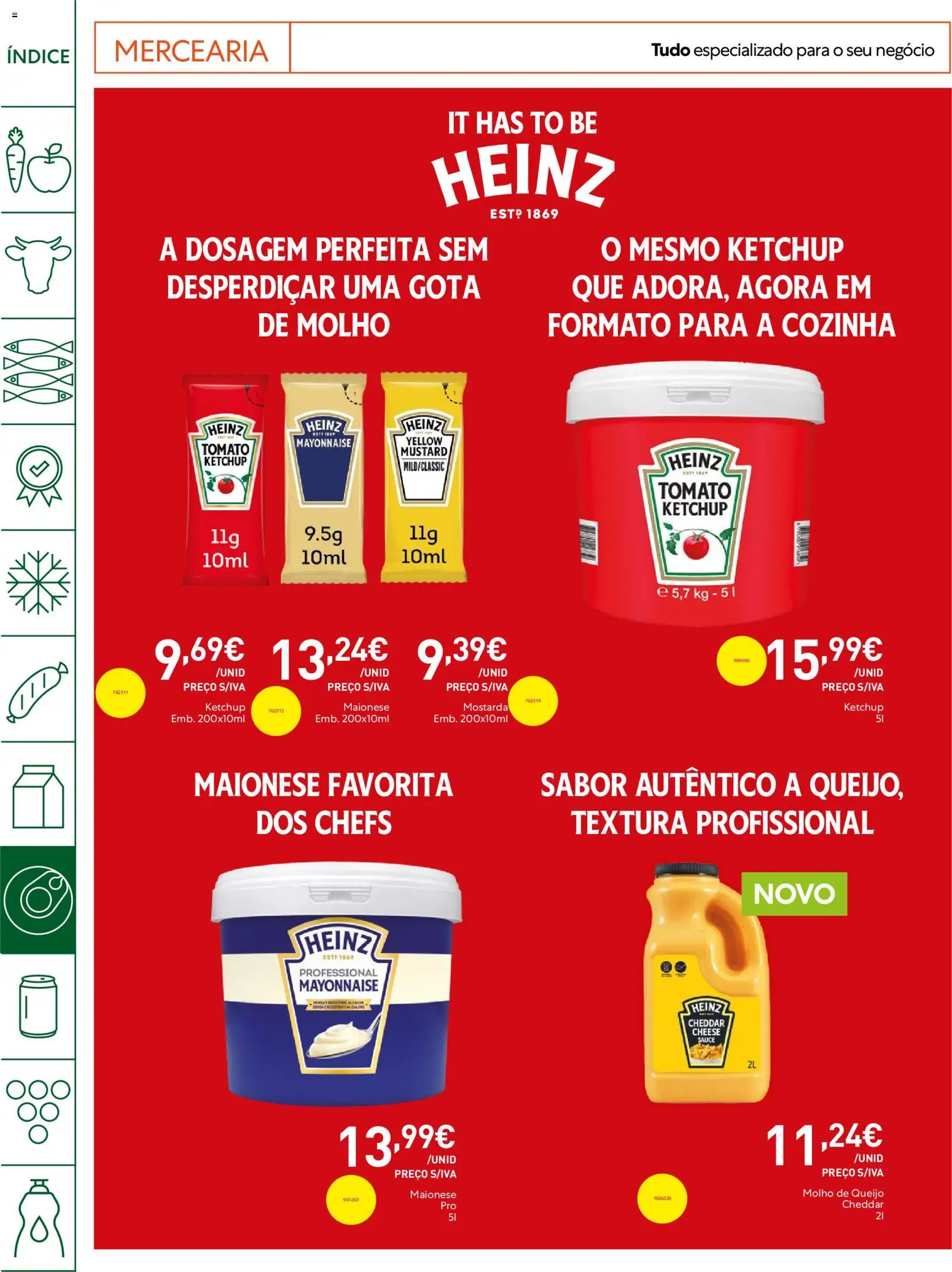 Recheio Horeca │ válido de 16.06.2026 | Página: 20 | Produtos: Queijo, Cheddar, Maionese, Ketchup