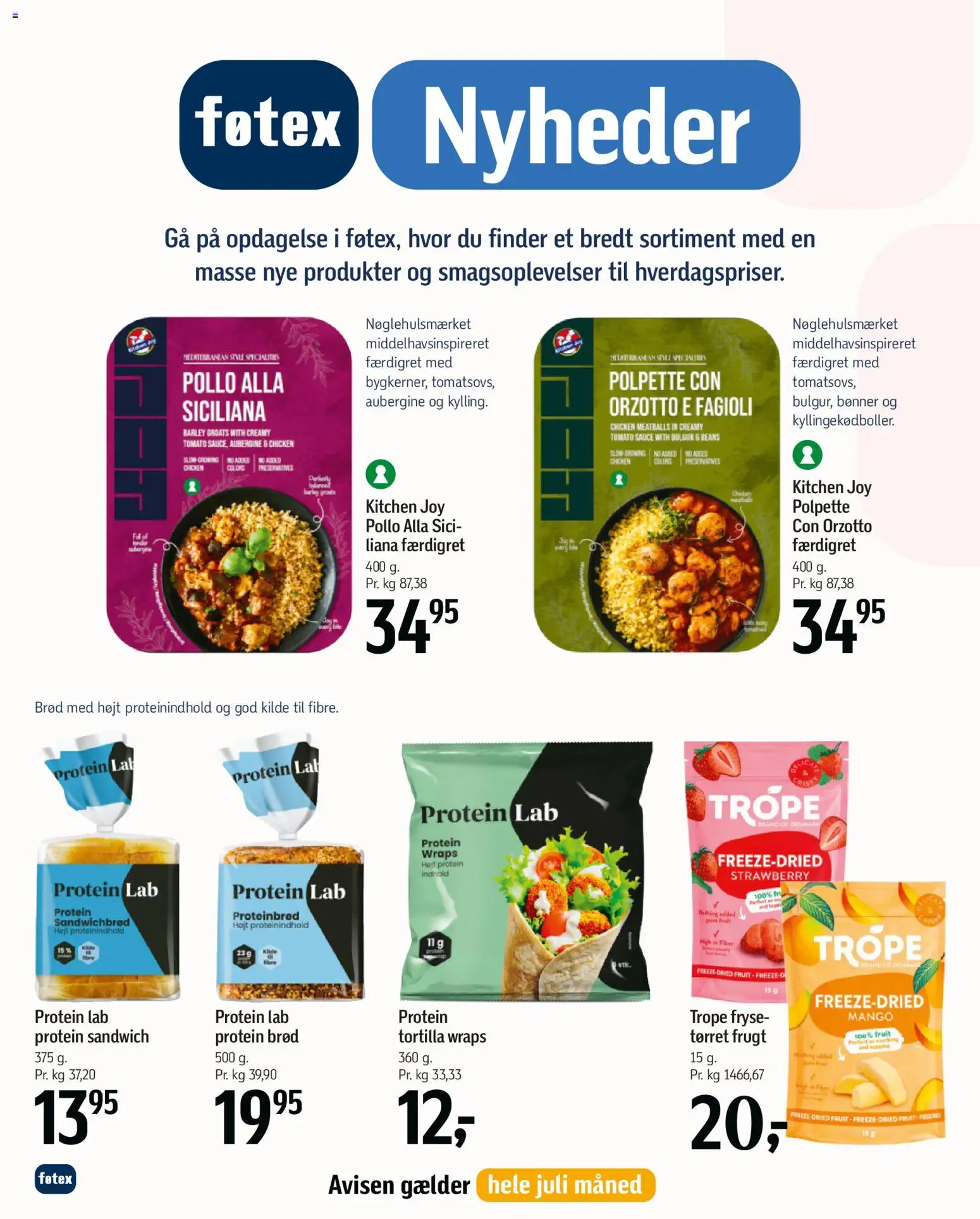 Føtex tilbudsavis – gyldig fra 26/06/2026 | Side: 34 | Produkter: Mango, Proteinbrød, Bønner, Tørret frugt