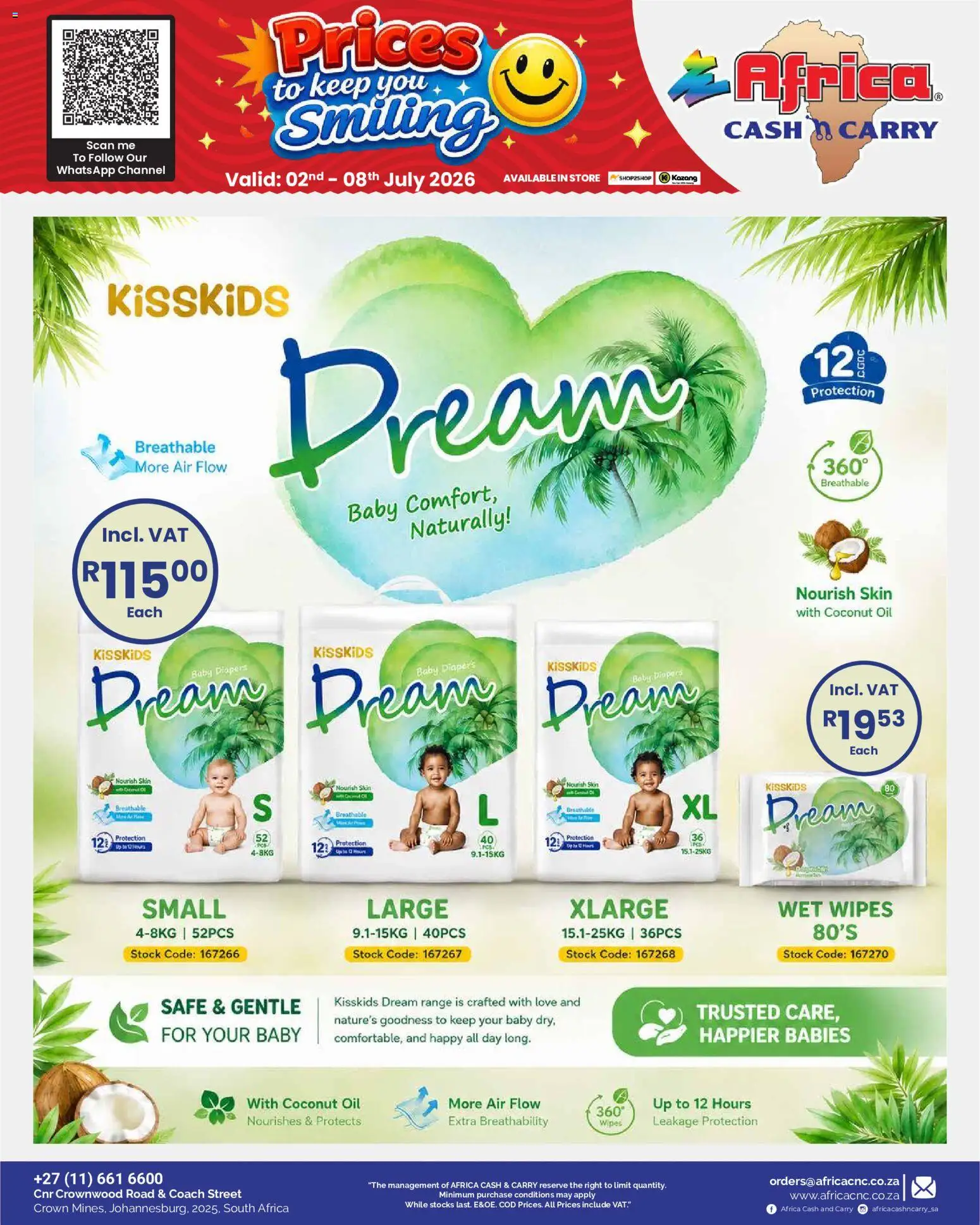 New Africa Cash & Carry catalogue – valid from 02/07/2026 | Page: 12 | Products: Oil, Stock