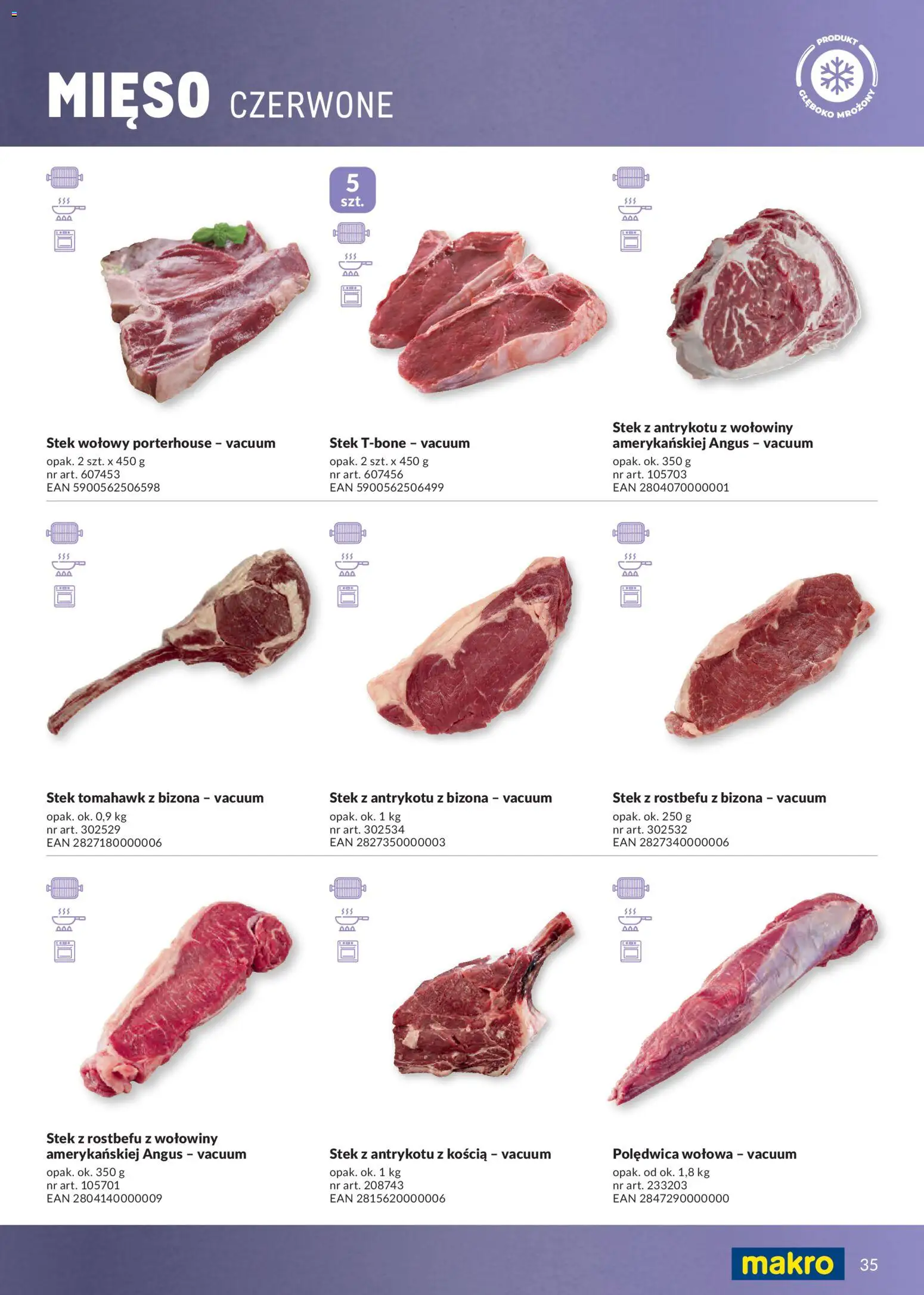 Makro gazetka - Mrożonki od 01.05.2026 | Strona: 35 | Produkty: Mięso