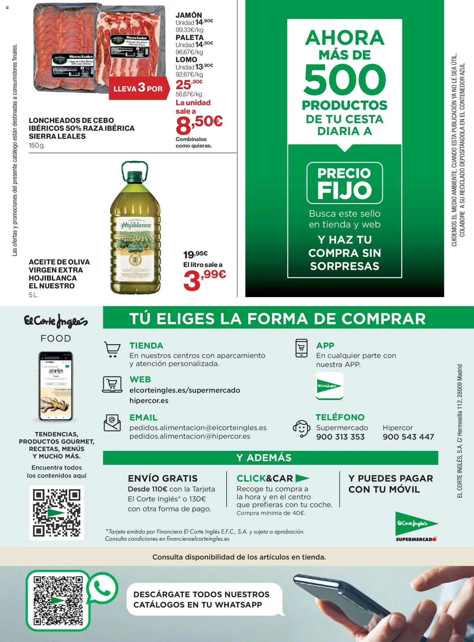 El Corte Inglés ofertas │ válido desde el 10/09/2026 | Página: 28 | Productos: Lomo, Teléfono, Móvil, Cesta