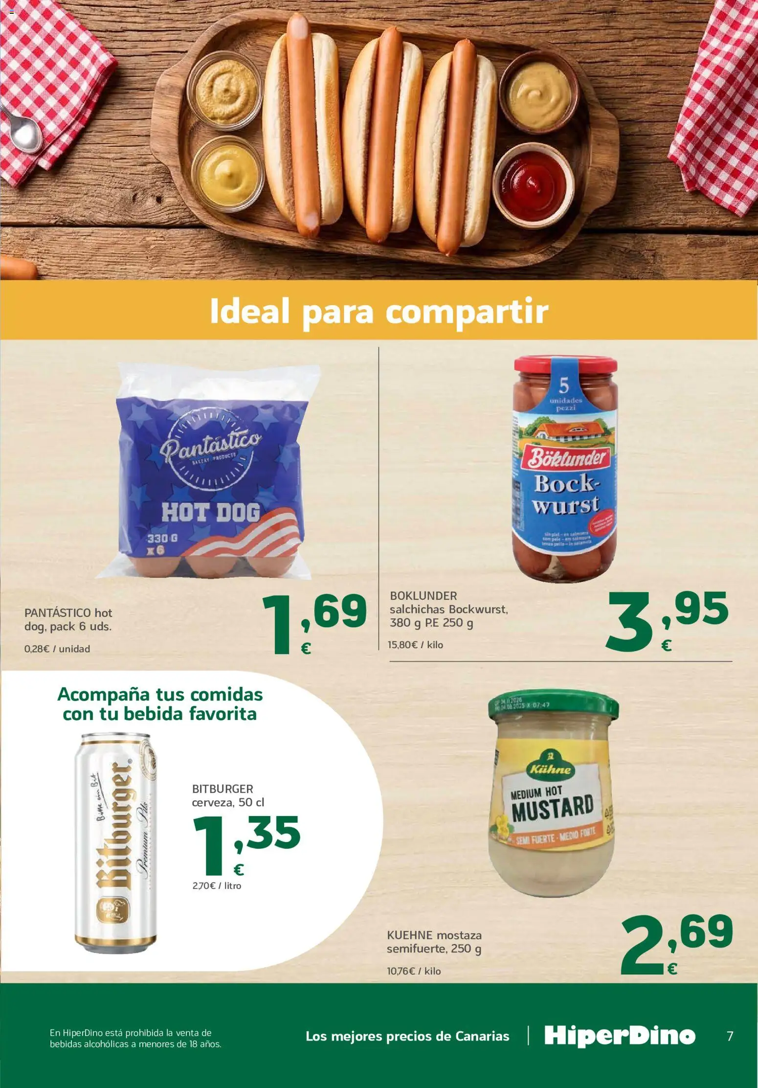 HiperDino Oktoberfest │ válido desde el 24/09/2026 | Página: 7 | Productos: Bebidas, Salchichas, Mostaza