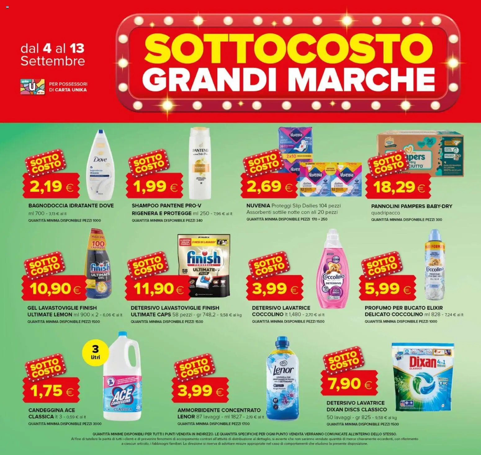 Volantino Oasi del 03/09/2026 | Pagina: 4 | Prodotti: Ammorbidente, Proteggi slip, Slip, Lavastoviglie