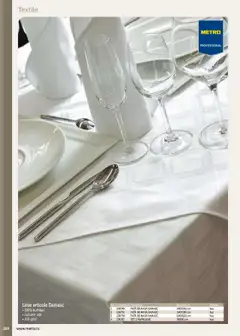 Ofertele Metro valabile de la 17.09.2025 | Pagină: 264 | Produse: Față de masă, Masă