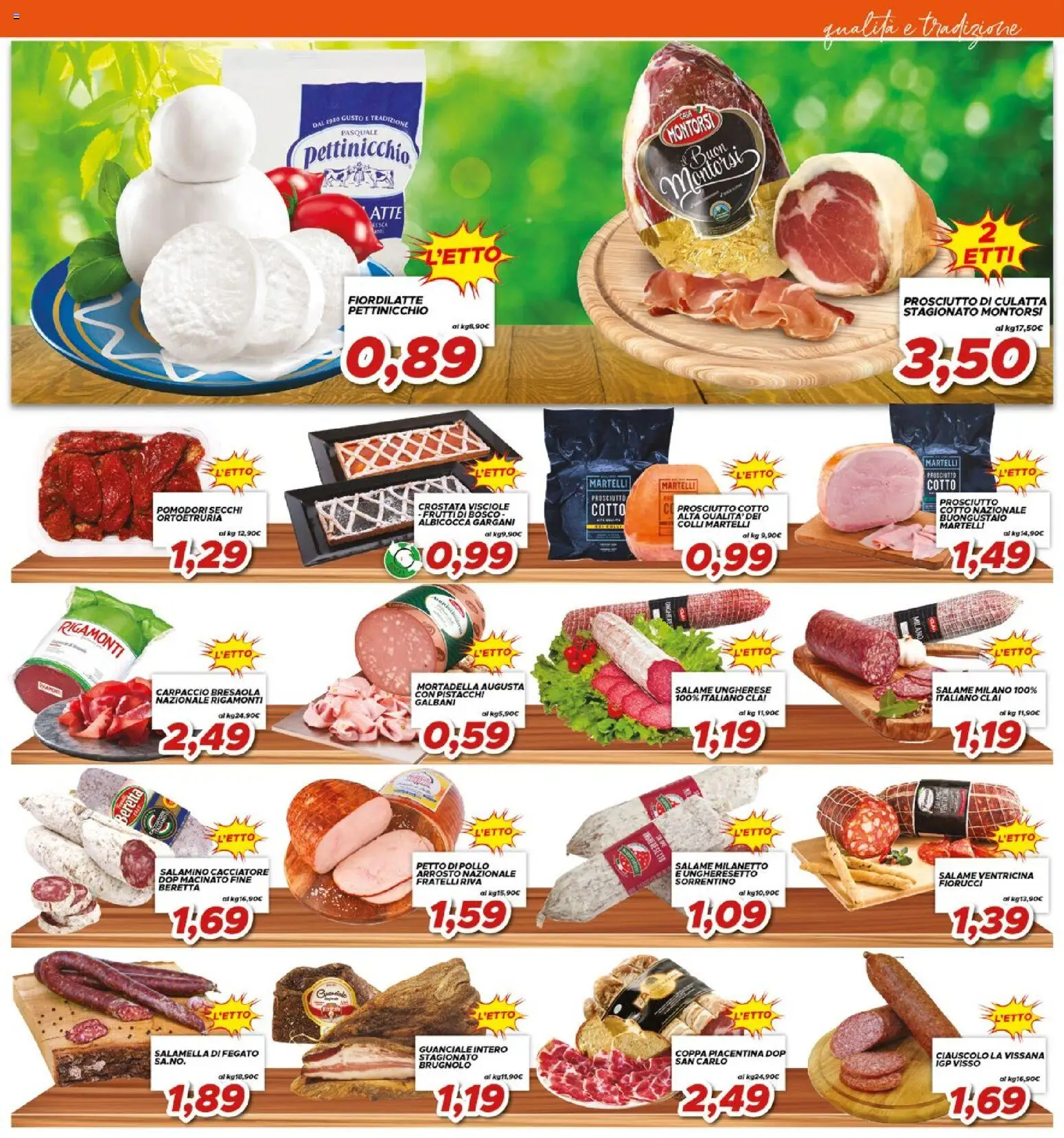 Volantino Ma Supermercati del 23/09/2026 | Pagina: 3 | Prodotti: Frutti di bosco, Pollo, Prosciutto, Fegato