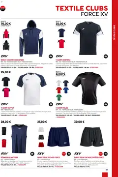 Sport 2000 - Prévisualisation de Sport 2000 Brochure 2026/2027 valide à partir de 01/01/2026 | Page: 43 | Produits: Débardeur, Sweat à capuche