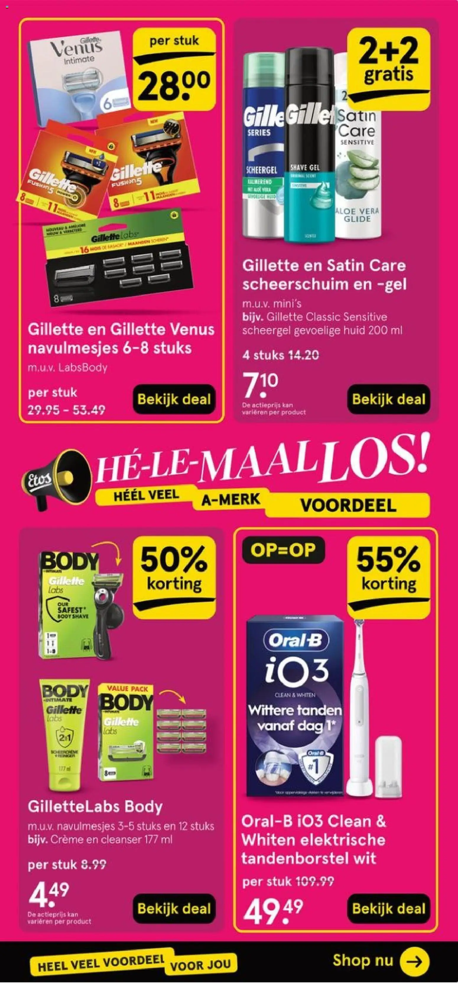 {H1} | Pagina: 19 | Producten: Kan, Elektrische tandenborstel, Gel, Scheerschuim