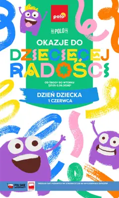 Pogląd oferty "POLOmarket gazetka - Okazje do dziecięcej radości" - ważna od 27.05.2026