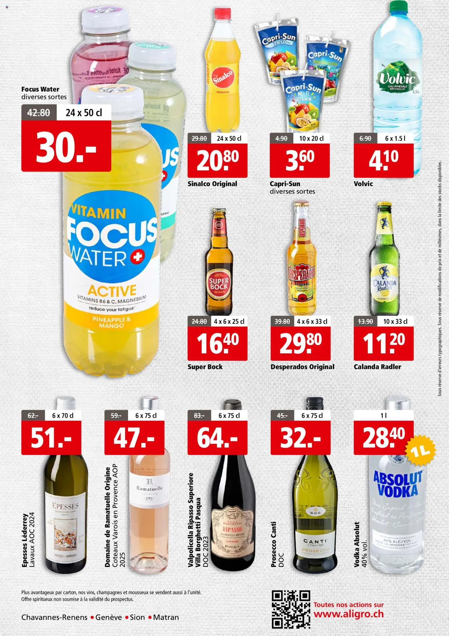 Aligro aktionen Business Chavannes, Matran, Genève, Sion – gültig ab 06.07.2026 | Seite: 4 | Produkte: Mango