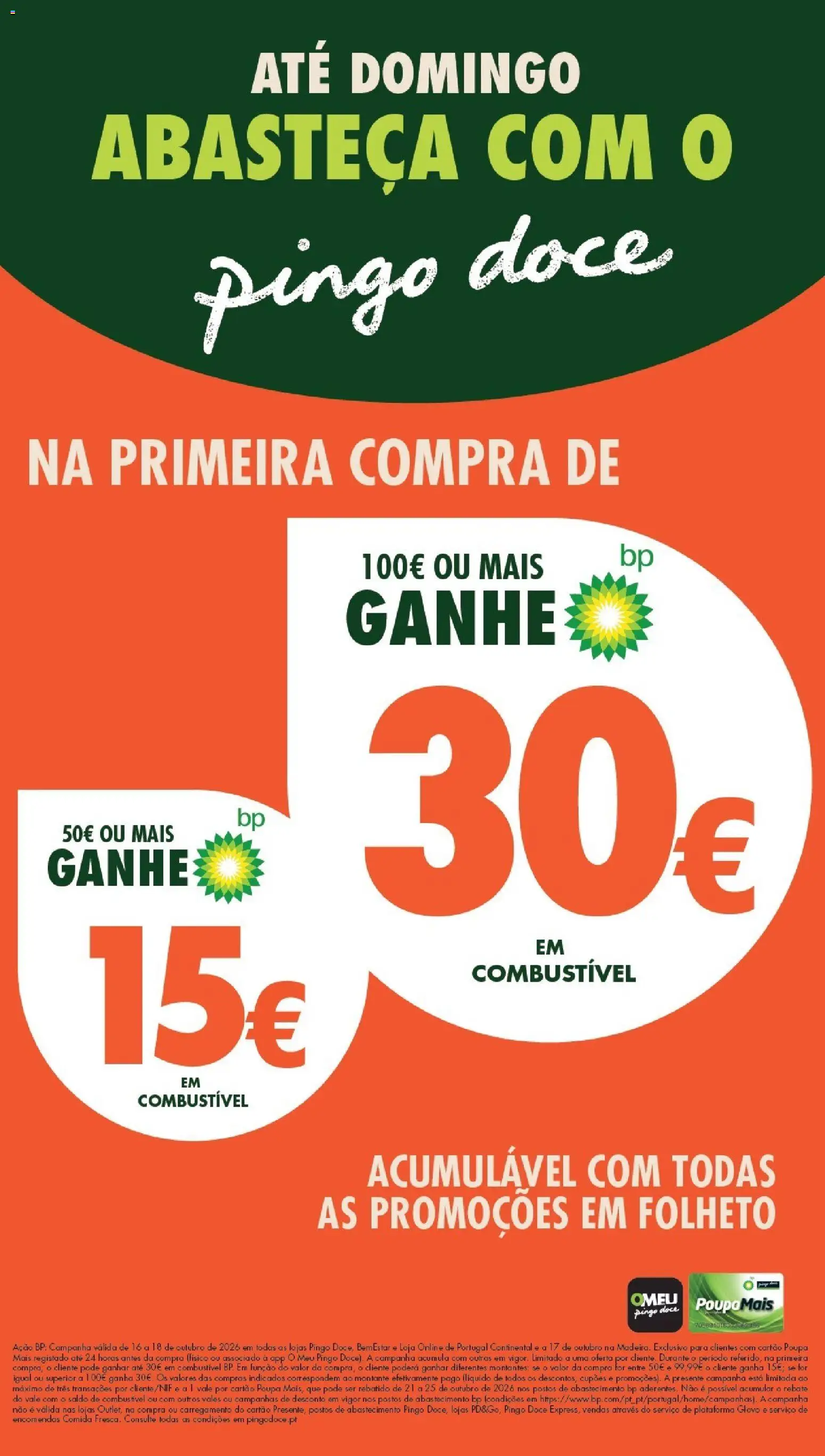 Pingo Doce folheto Poupe Este Fim de Semana │ válido de 16/10/2026 | Página: 1