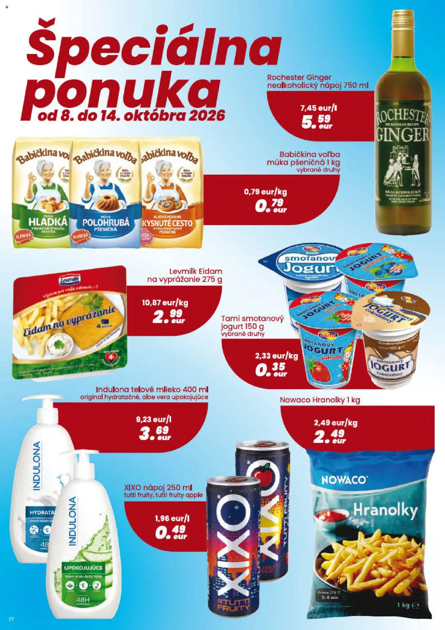 Nové CBA Verex akcie – leták je platný od 01.10.2026 | Strana: 17 | Produkty: Mlieko, Aloe Vera, Eidam, Telové mlieko