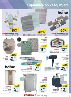KOŠARA ZA RUBLJE, Košara za rublje sklopiva, 52cm, kom - Pregled kataloga iz trgovine Konzum, vrijedi od 27.04.2026 | Stranica: 11 | Proizvodi: Tuš, WC daska, Papuče, Košara za rublje