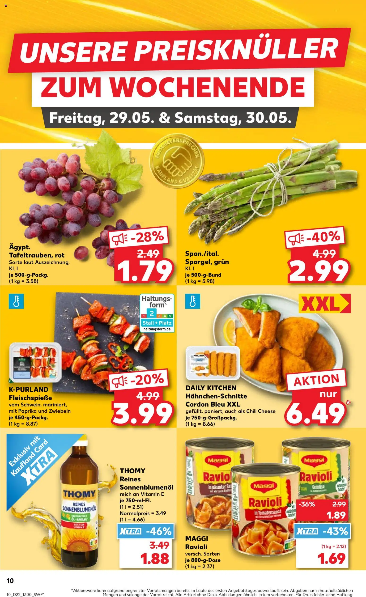 Kaufland Prospekt Köln – gültig ab 28.05.2026 | Seite: 10 | Produkte: Sonnenblumenol, Gemüse, Paprika, Chili