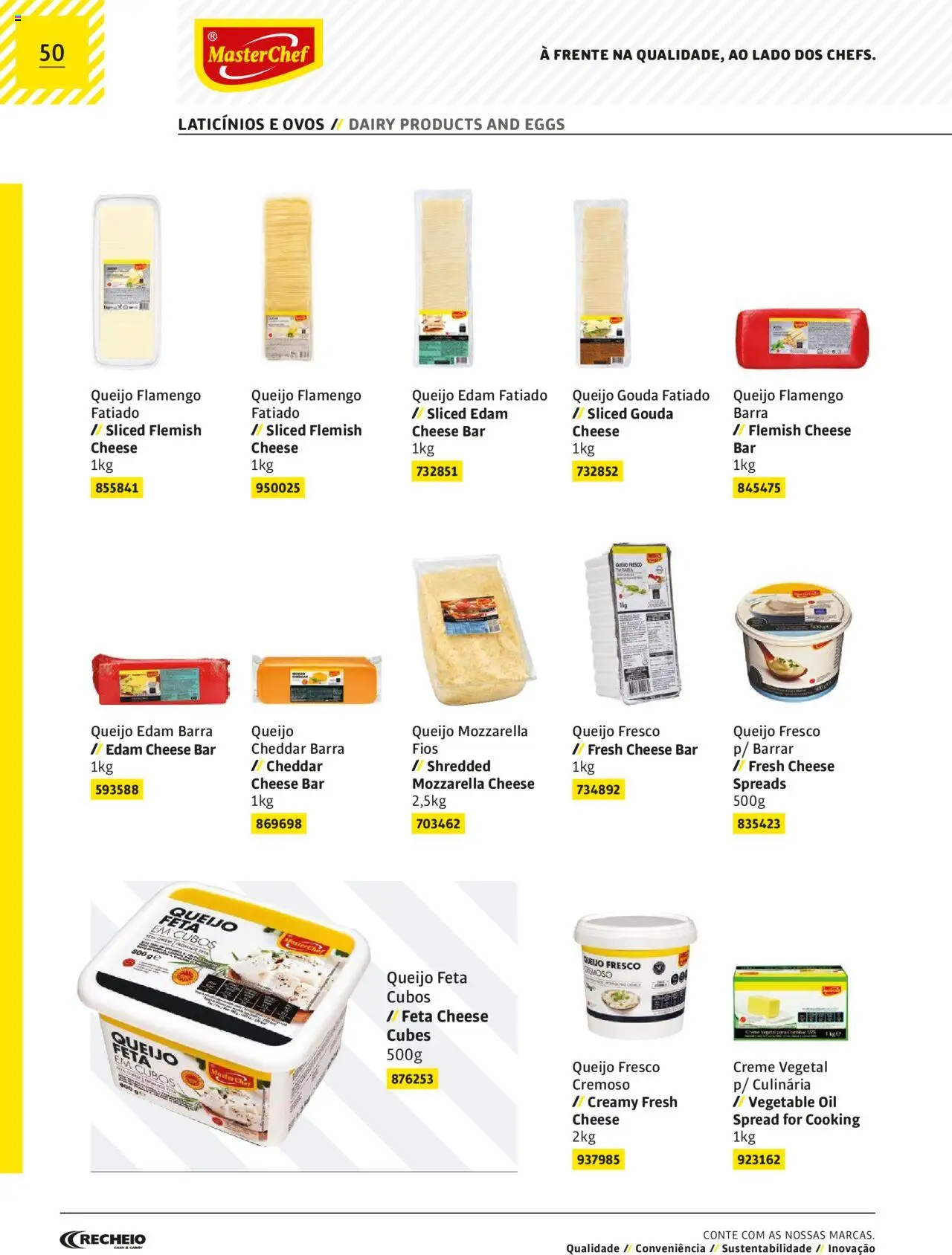 Recheio MasterChef │ válido de 22/03/2024 | Página: 50 | Produtos: Queijo, Ovos, Cheddar, Creme