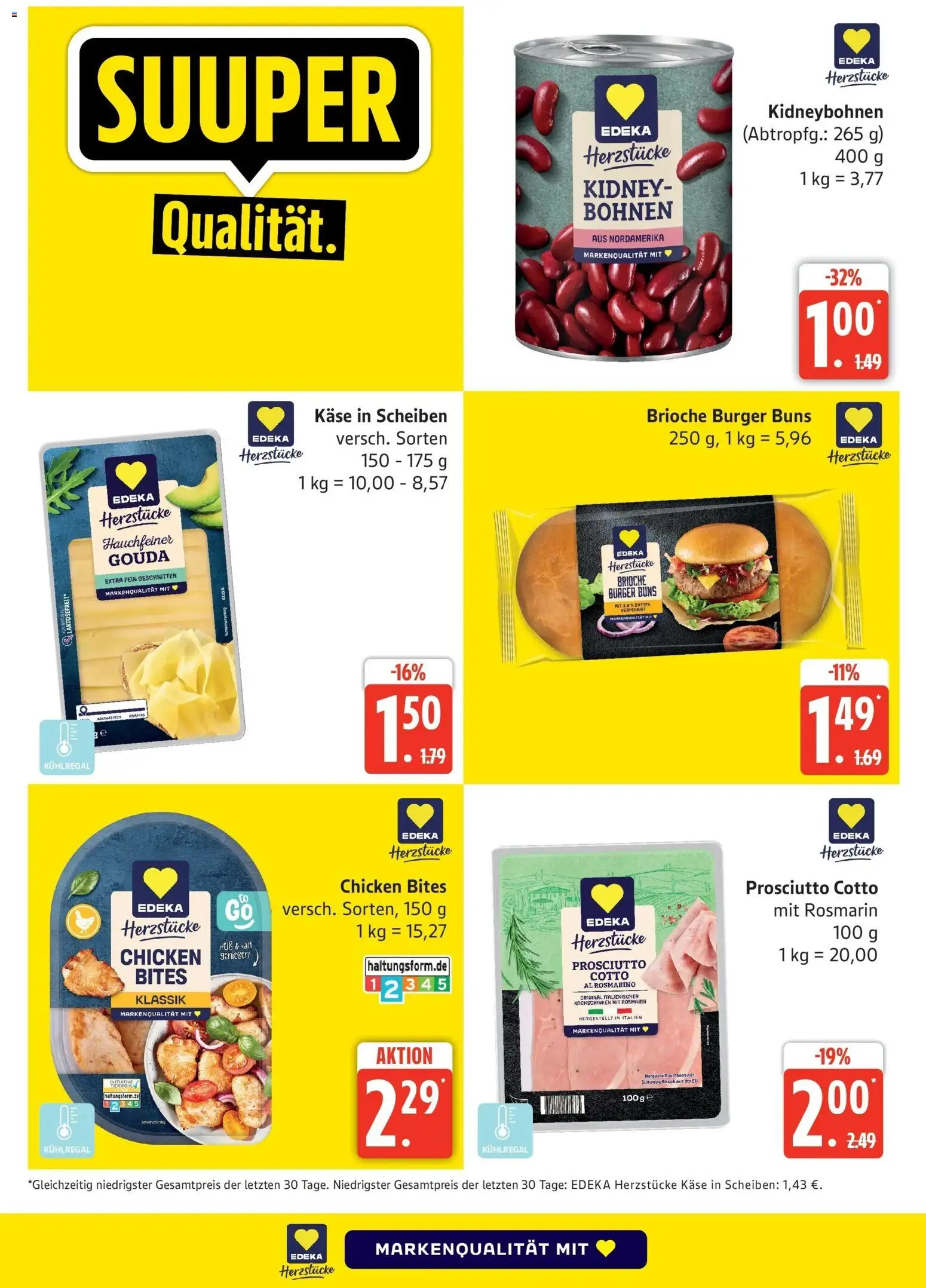 Edeka Prospekt Güstrow (ab 26.10.2026) » Angebote Online | Seite: 4 | Produkte: Butter, Käse, Gouda, Burger