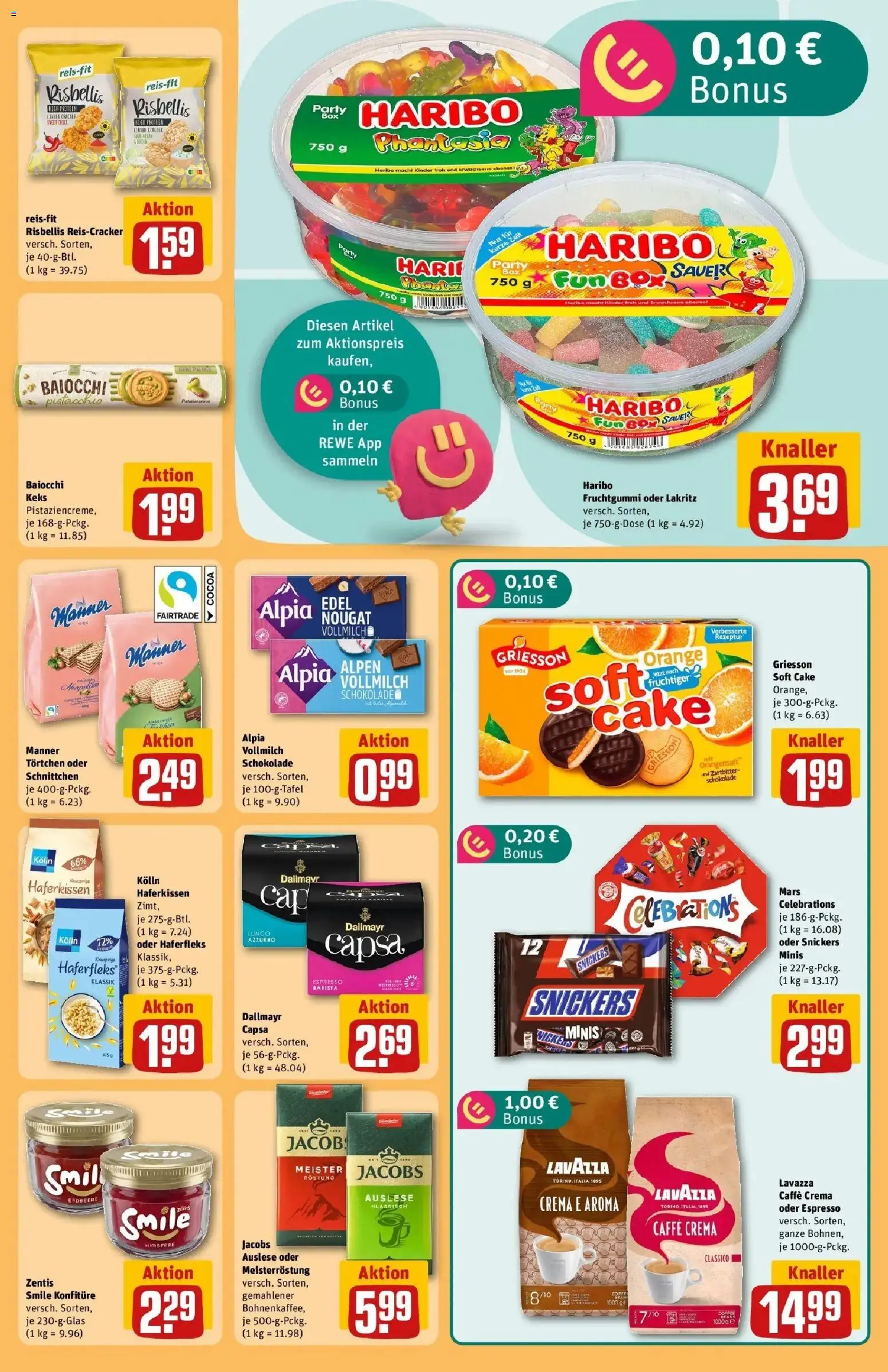Rewe Prospekt Wetzlar – gültig ab 13.07.2026 | Seite: 21 | Produkte: Lavazza, Kolln, Celebrations, Dallmayr capsa
