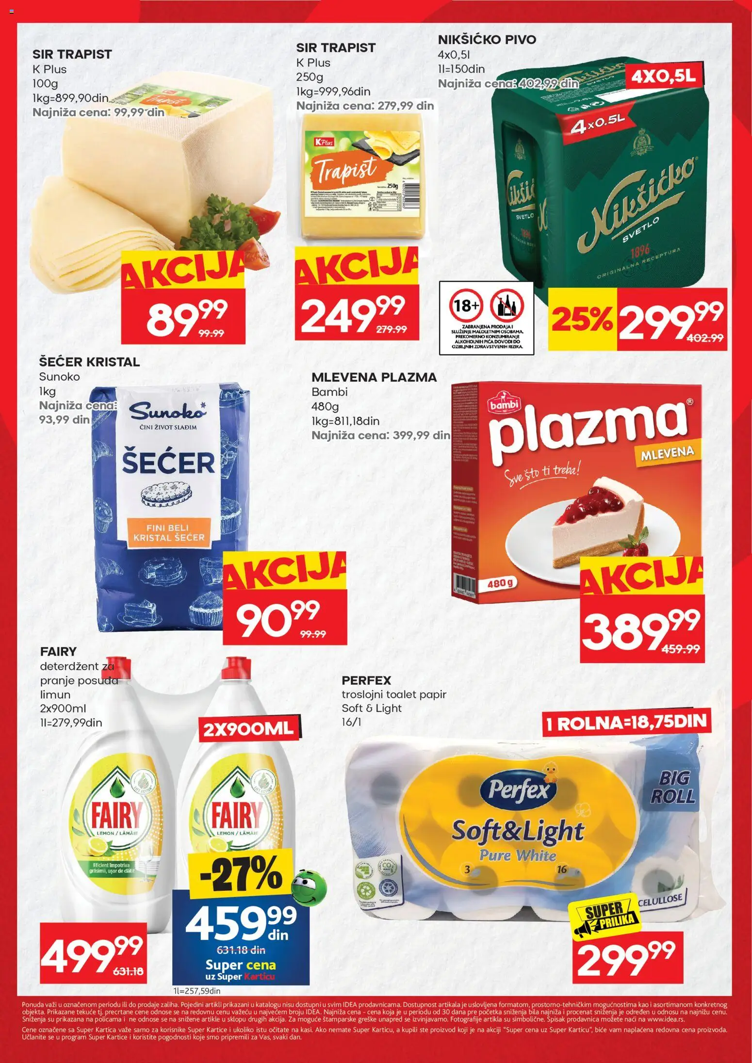 Idea katalog - važi od 24.09.2026 | Strana: 2 | Proizvode: Šećer kristal, Mlevena plazma, Šećer, Troslojni toalet papir