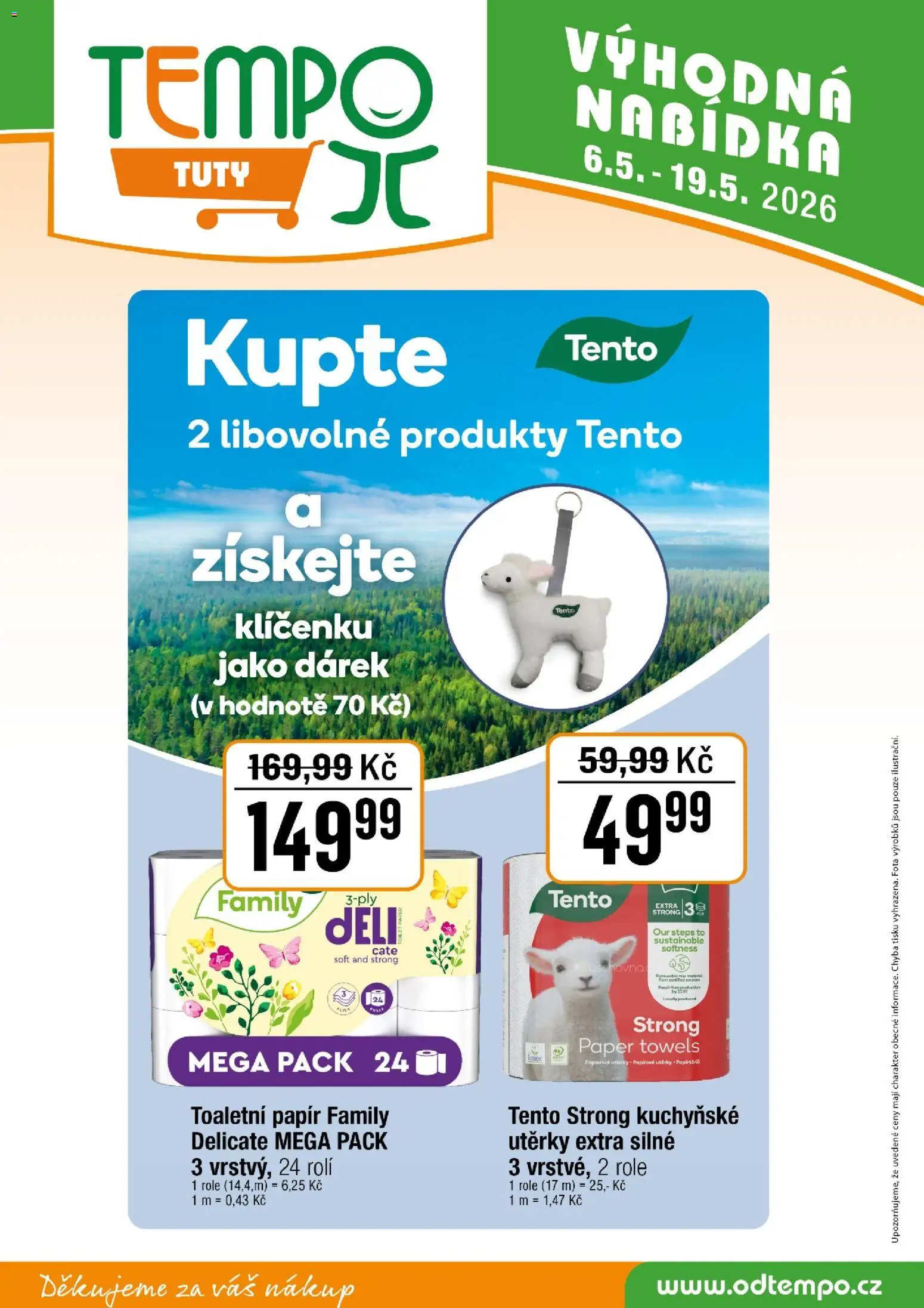 Tempo leták - Tuty od 06.05.2026 | Strana: 17 | Produkty: Utěrky, Toaletní papír