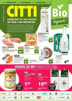 CITTI Markt Bio logisch! ab 24.06.2026 gültig