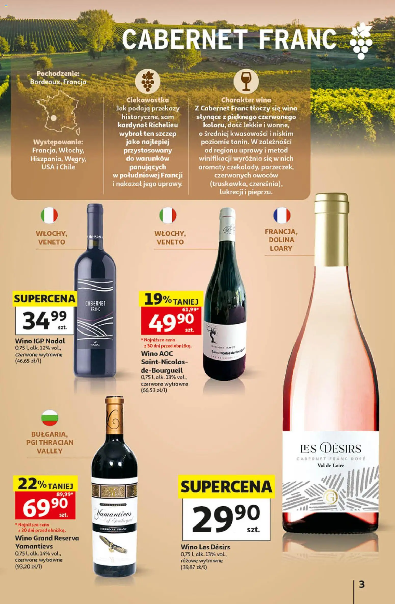 Auchan gazetka - Katalog Wino od 05.10.2026 | Strona: 3 | Produkty: Wino
