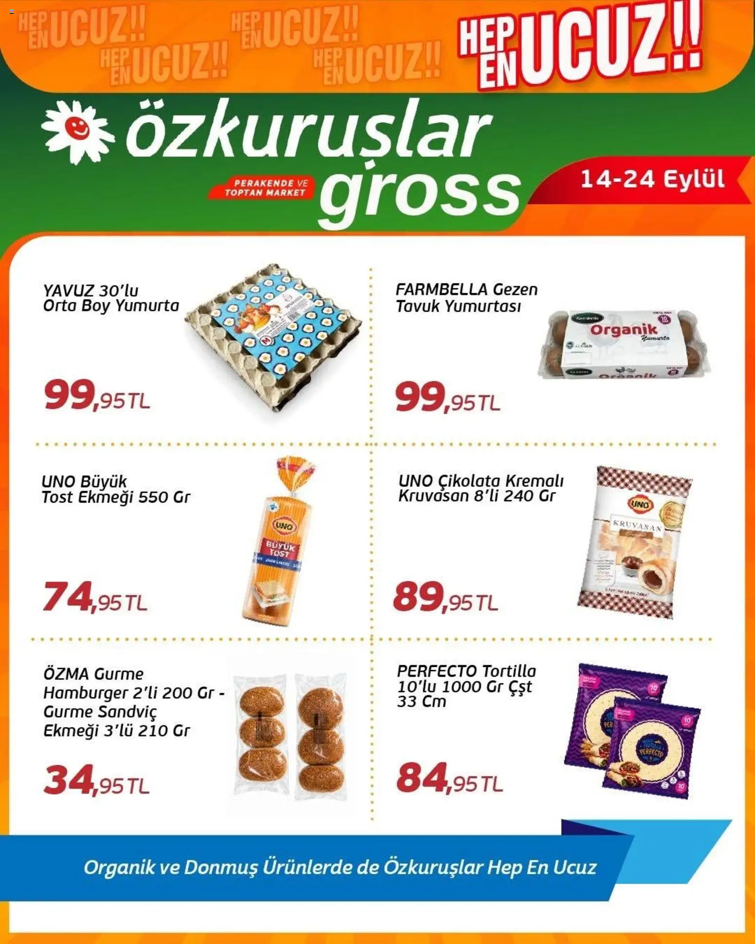 Özkuruşlar Katalog - 14 Eylül 2026 tarihinden itibaren geçerlidir | Sayfa: 15 | Ürünler: Yumurta, Çikolata