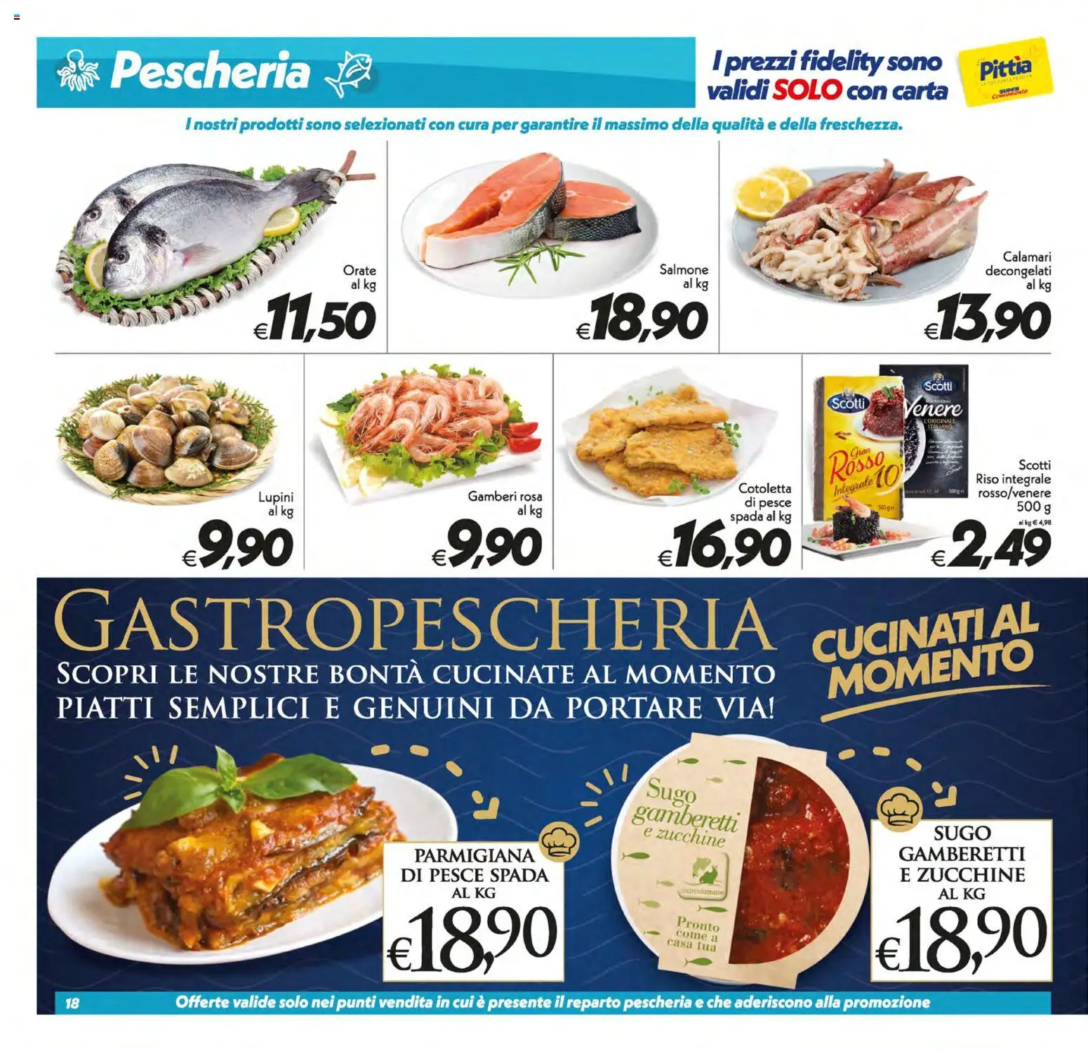 Volantino SuperConveniente del 11/09/2026 | Pagina: 18 | Prodotti: Lupini, Salmone, Sugo, Pesce spada