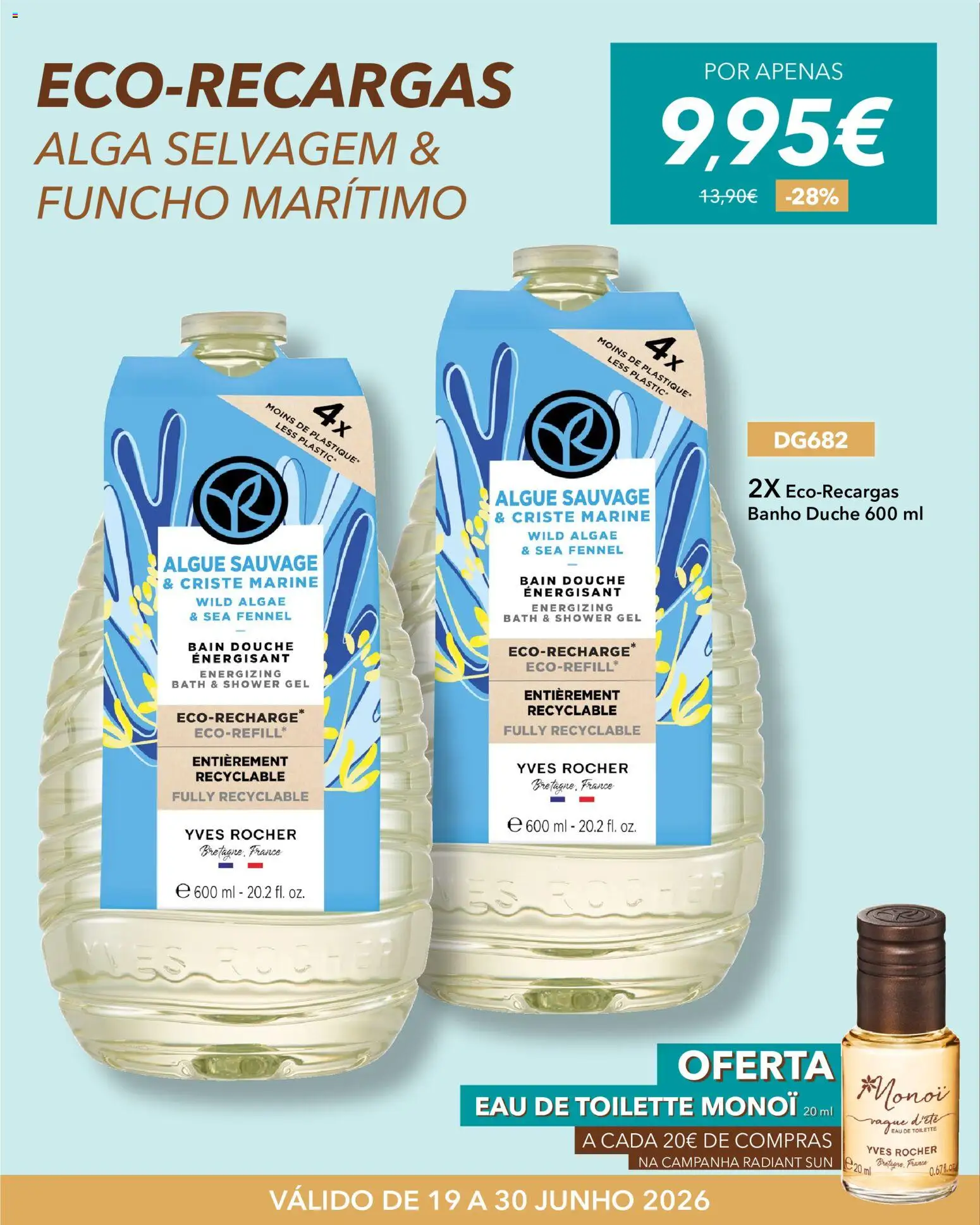 Yves Rocher Radiant sun │ válido de 19/06/2026 | Página: 13 | Produtos: Eau de toilette, Banho
