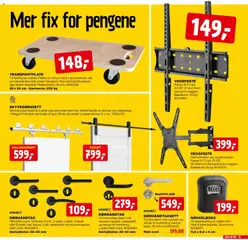 Forhåndsvisning av Jem & Fix kundeavis gyldig fra 23/08/2026 | Side: 15 | Produkter: Tv, 1, Skinner, Håndtak