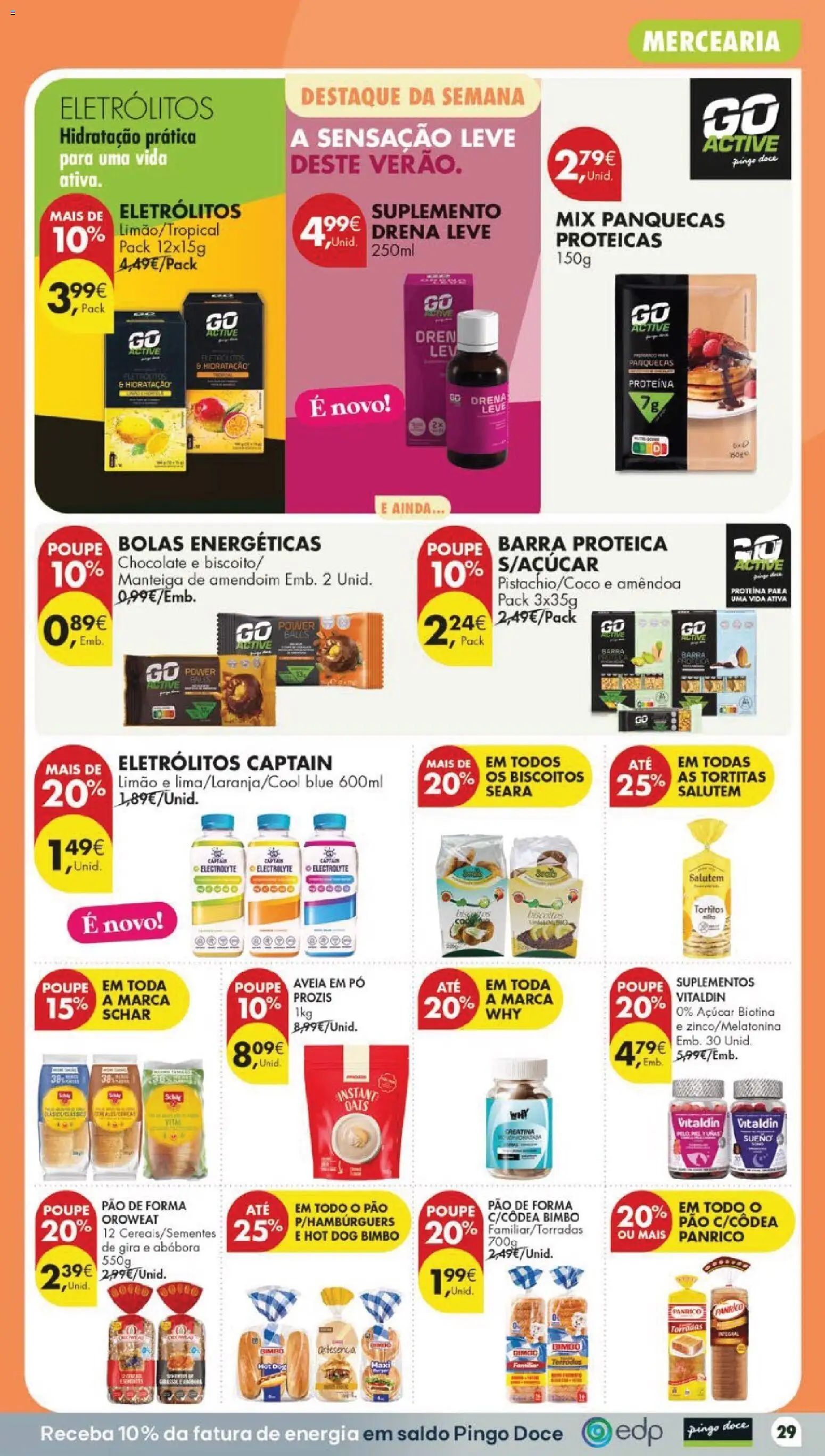 Pingo Doce folheto │ válido de 11/08/2026 | Página: 33 | Produtos: Pão de forma, Mercearia, Torradas, Chocolate