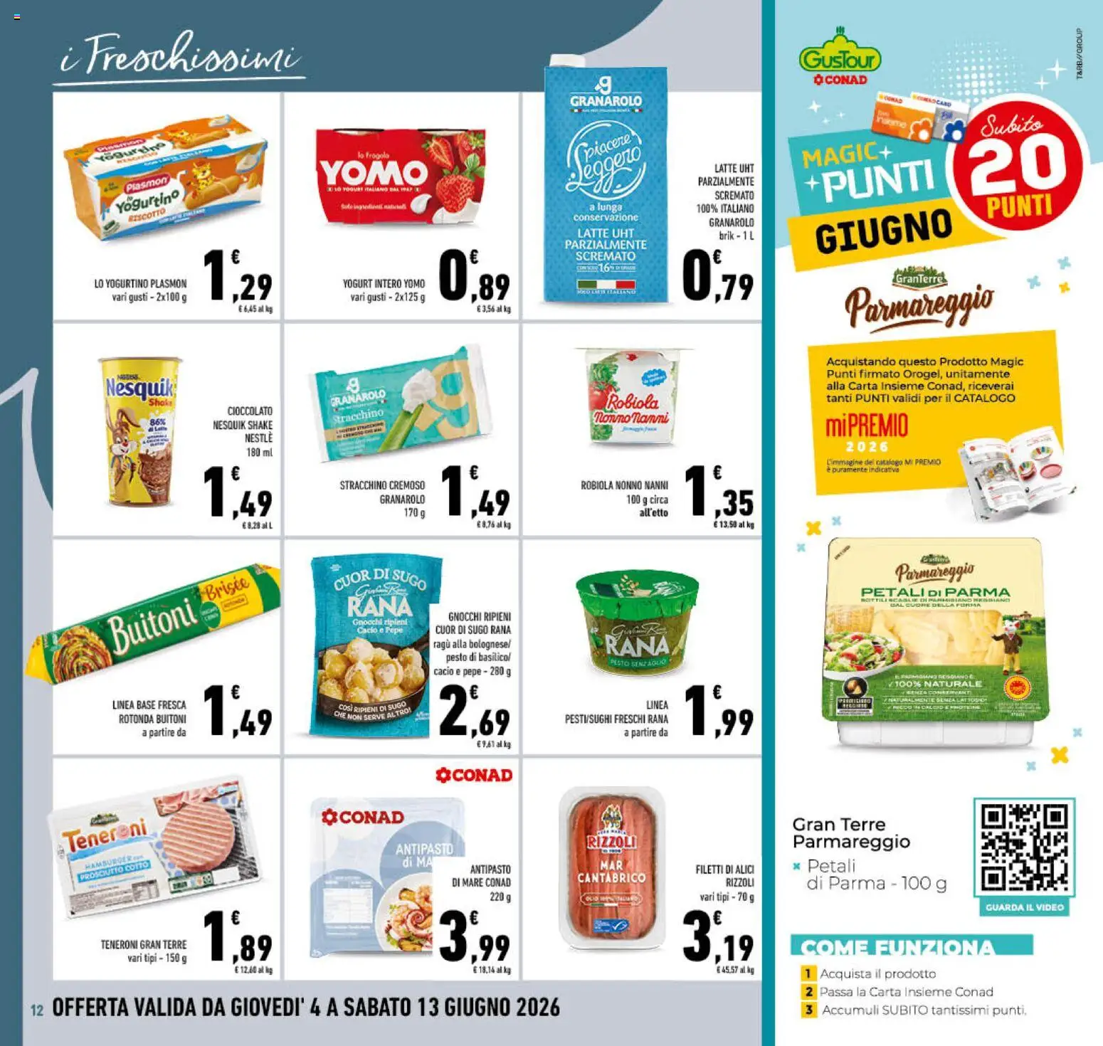 Volantino Conad del 04.06.2026 | Pagina: 12 | Prodotti: Pasta, Ragú, Gnocchi, Sugo