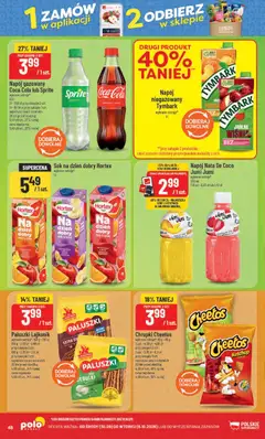 Pogląd oferty "POLOmarket gazetka" - ważna od 30.09.2026 | Strona: 48 | Produkty: Tymbark, Sprite, Coca cola, Banan