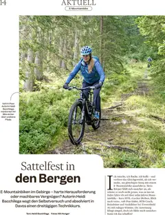 E-Mountainbike, E-Mountainbiken im Gebirge - harte Herausforderung oder machbares Vergnügen? ab 13.05.2026 gültig | Seite: 14 | Produkte: Mountainbike