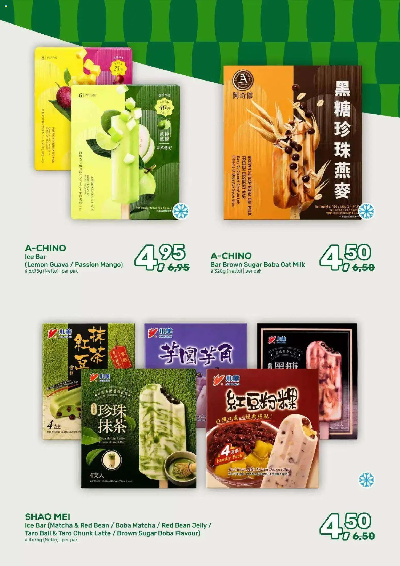 {H1} | Pagina: 21 | Producten: Taro, Matcha, Dessert, Mango