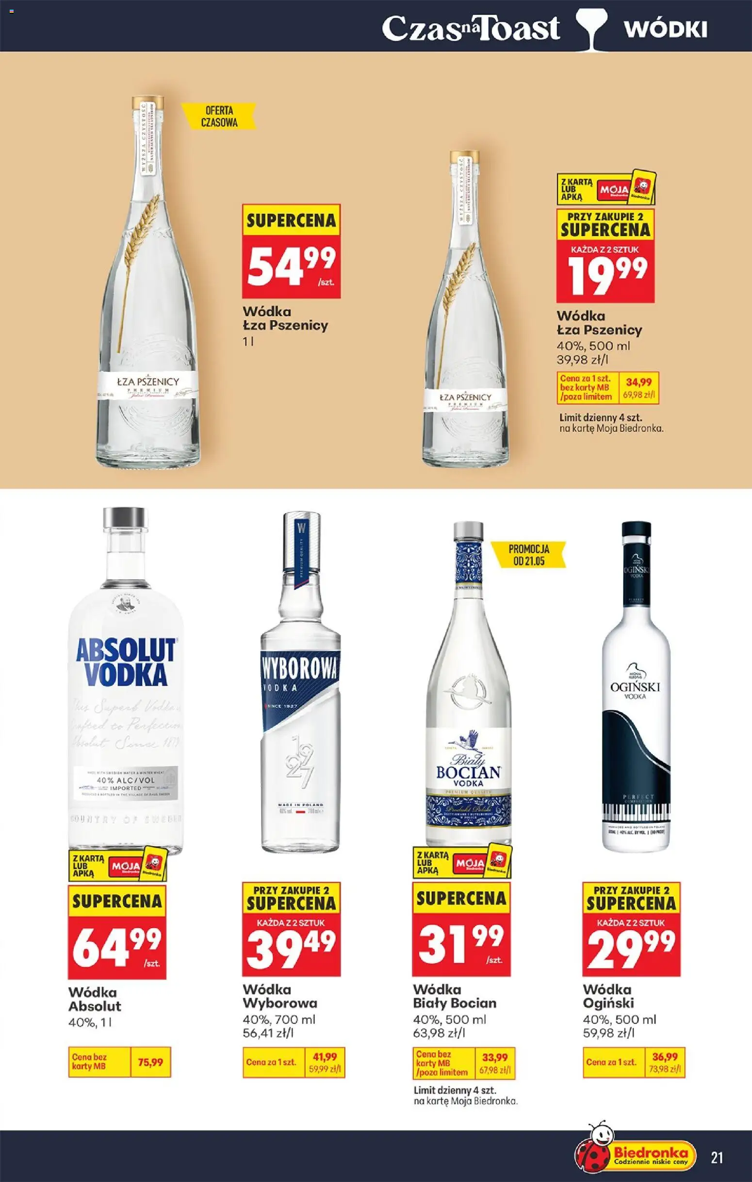 Biedronka gazetka - Czas na toast od 18.05.2026 | Strona: 21