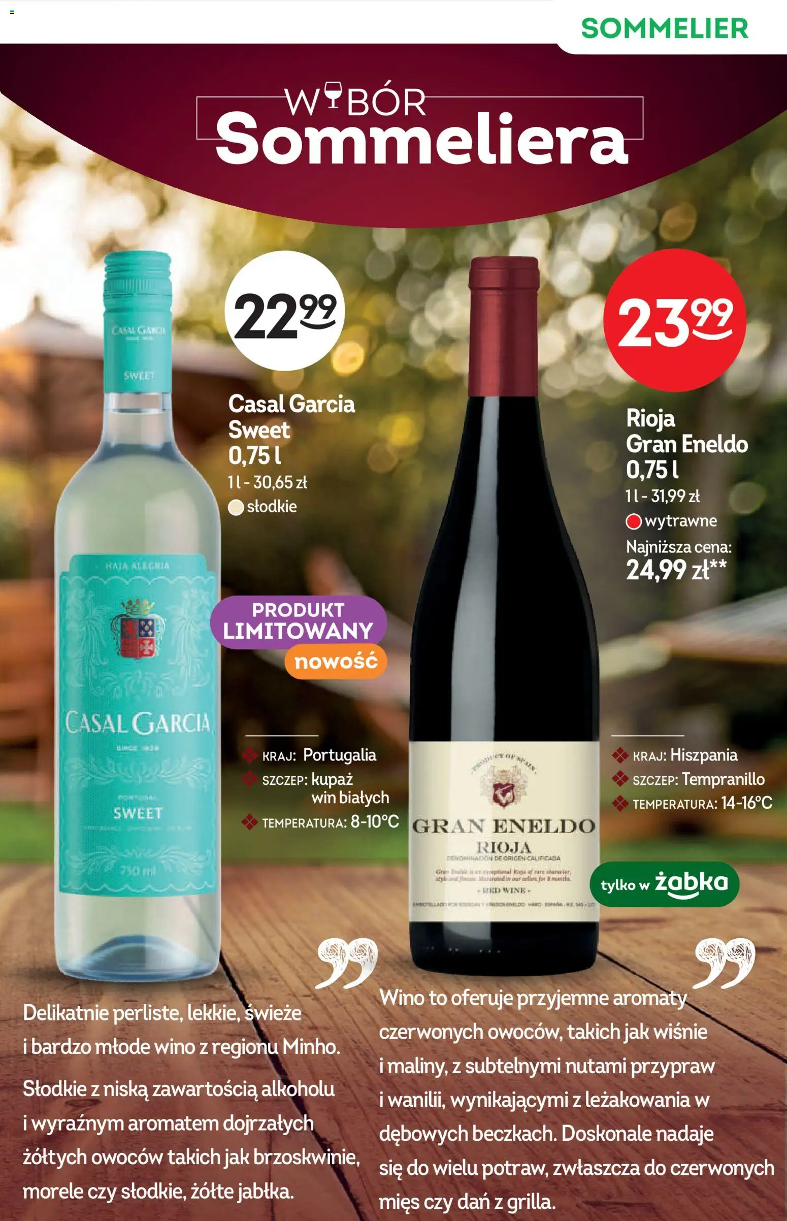 Żabka gazetka - Katalog win od 02.09.2026 | Strona: 9 | Produkty: Wiśnie, Morele, Wino