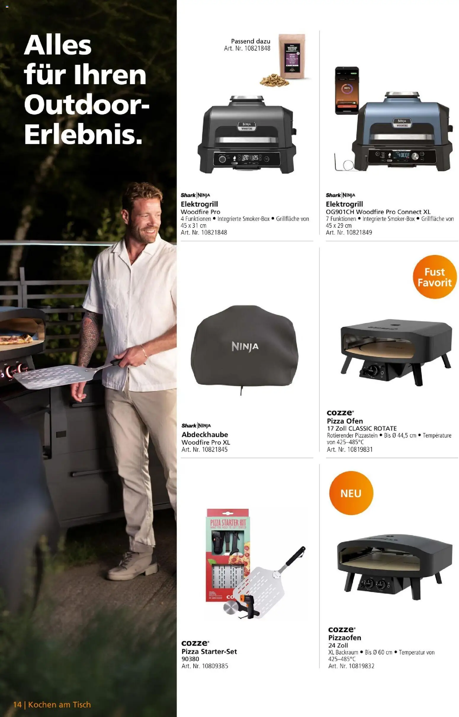 Fust aktionen Grill – gültig ab 26.05.2026 | Seite: 14 | Produkte: Tisch, Pizza, Ofen