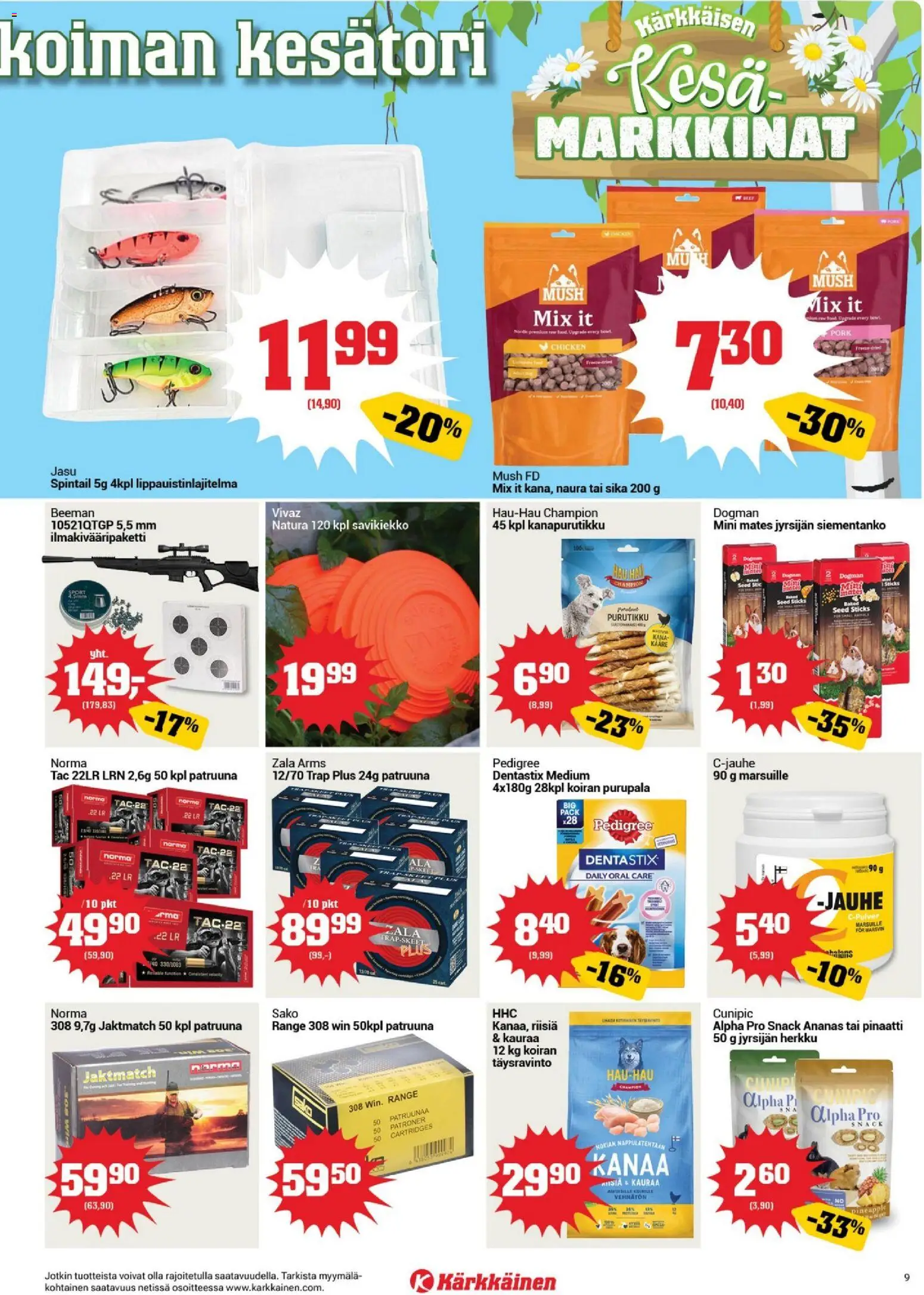 Kärkkäinen tarjoukset – voimassa 24/06/2026 alkaen | Sivu: 9 | Tuotteet: Jauhe, Kana, Pinaatti, Ananas