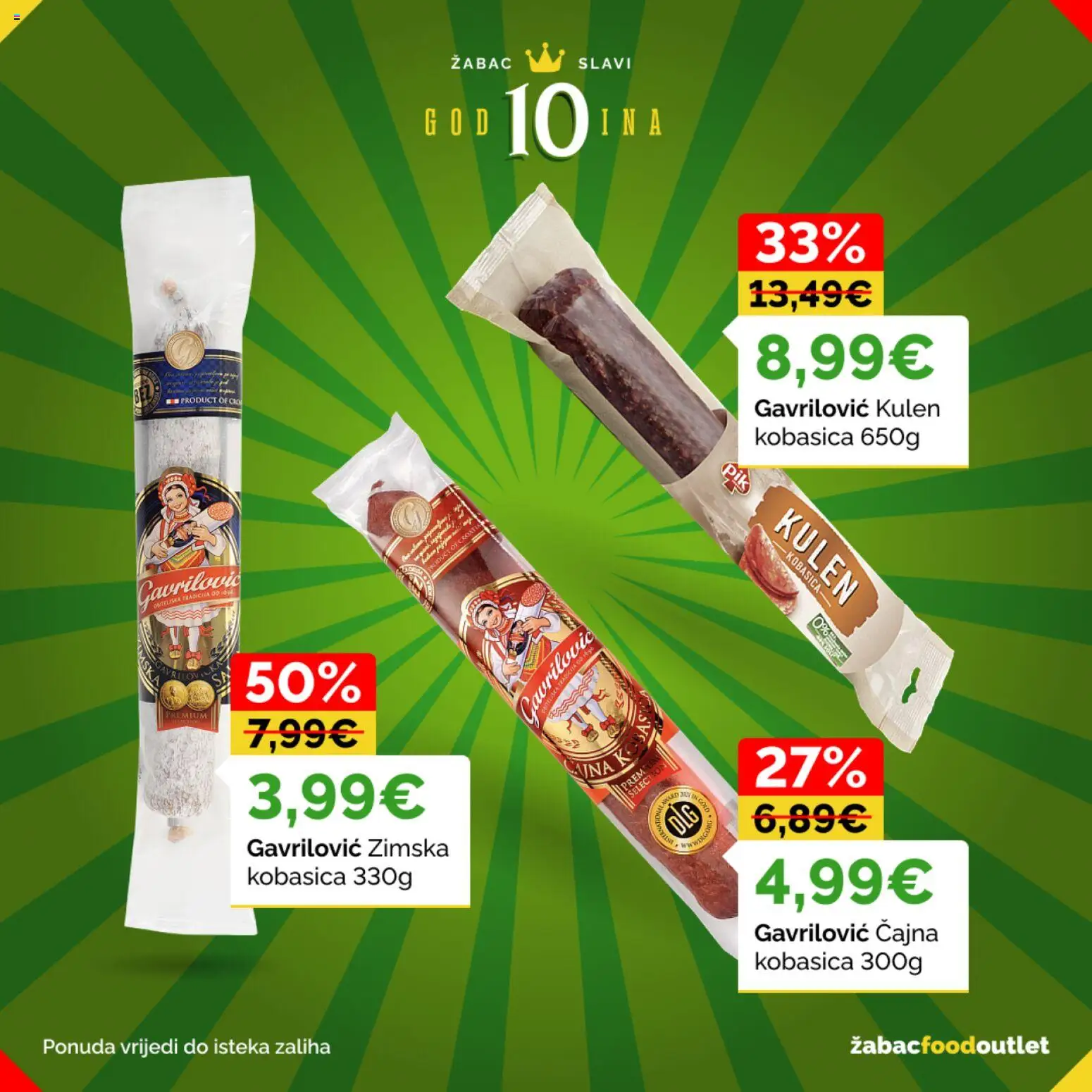 Žabac katalog | vrijedi od 26.06.2026 | Stranica: 28 | Proizvodi: Kobasica, Kulen