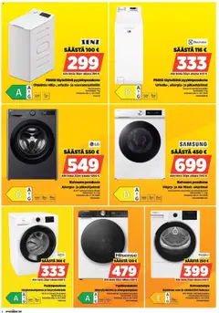 Power-mainoslehti voimassa 13/07/2026 alkaen | Sivu: 4 | Tuotteet: Pesukone, Kuivaava pesukone