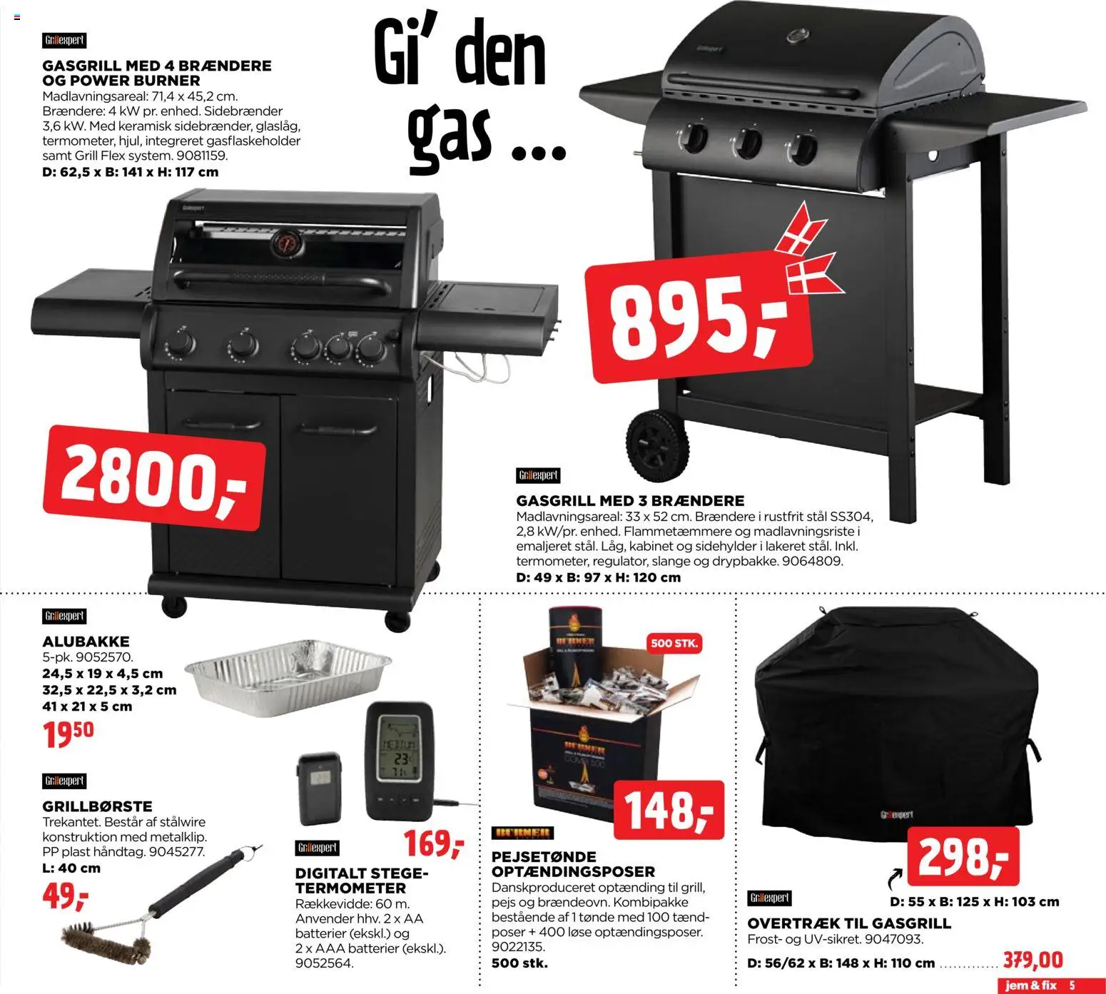 Jem & fix tilbudsavis – gyldig fra 07.06.2026 | Side: 5 | Produkter: Batterier, Termometer, Grill