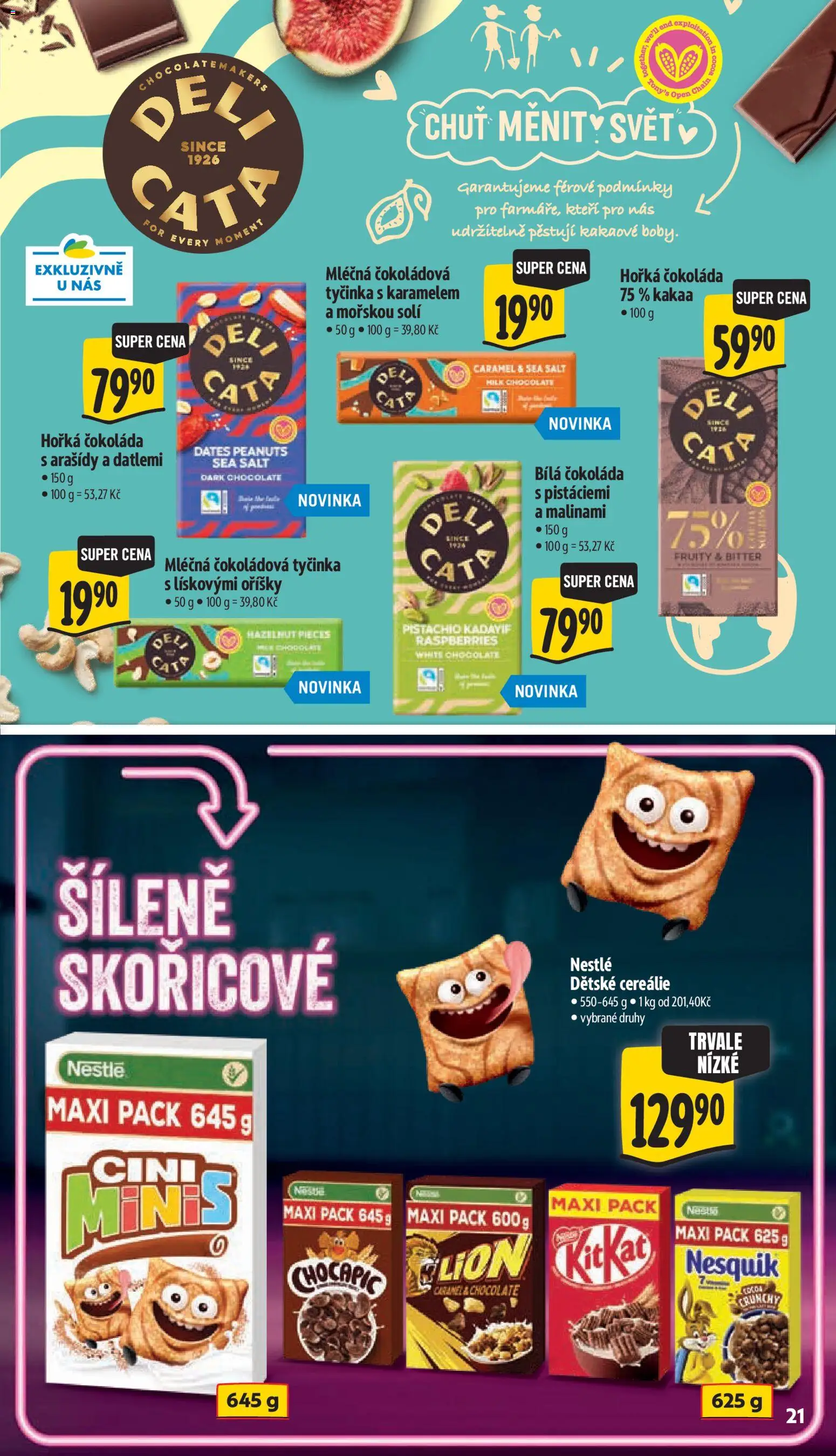Albert leták - Hypermarket - Znojmo od 07.10.2026 | Strana: 39 | Produkty: Cini minis, Čokoláda, Oříšky, Čokoládová tyčinka