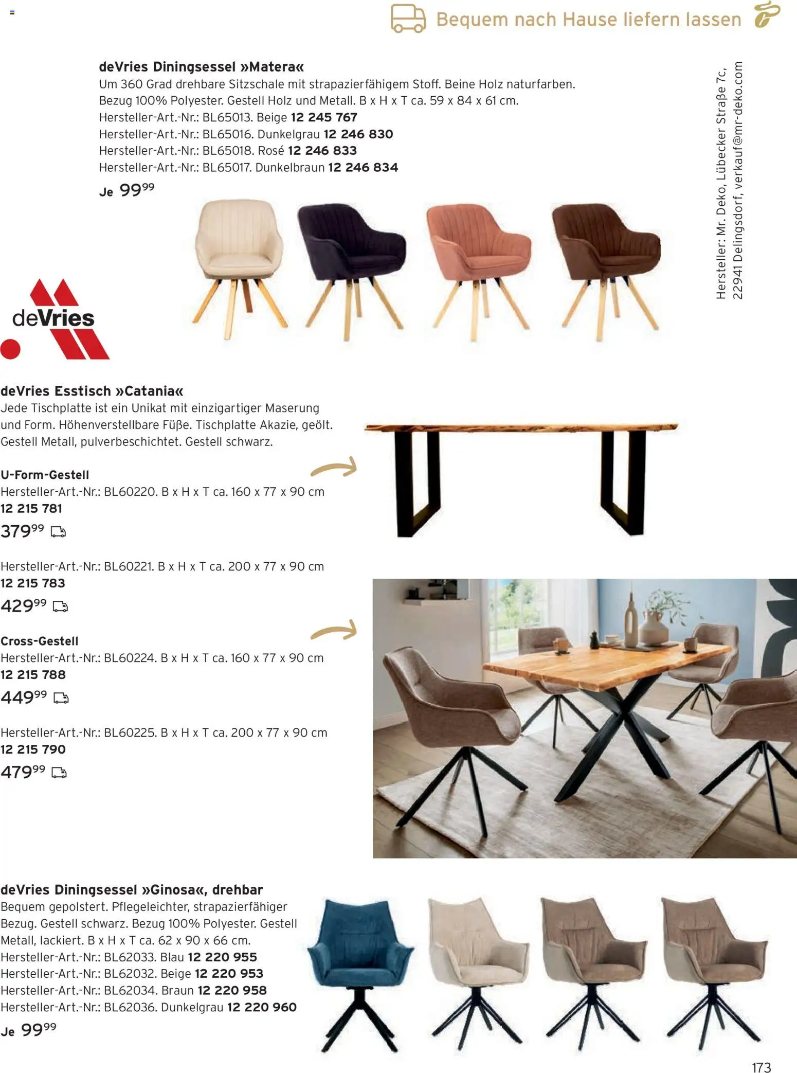 Angebote Tchibo – gültig ab 01.11.2026 | Seite: 173 | Produkte: Esstisch