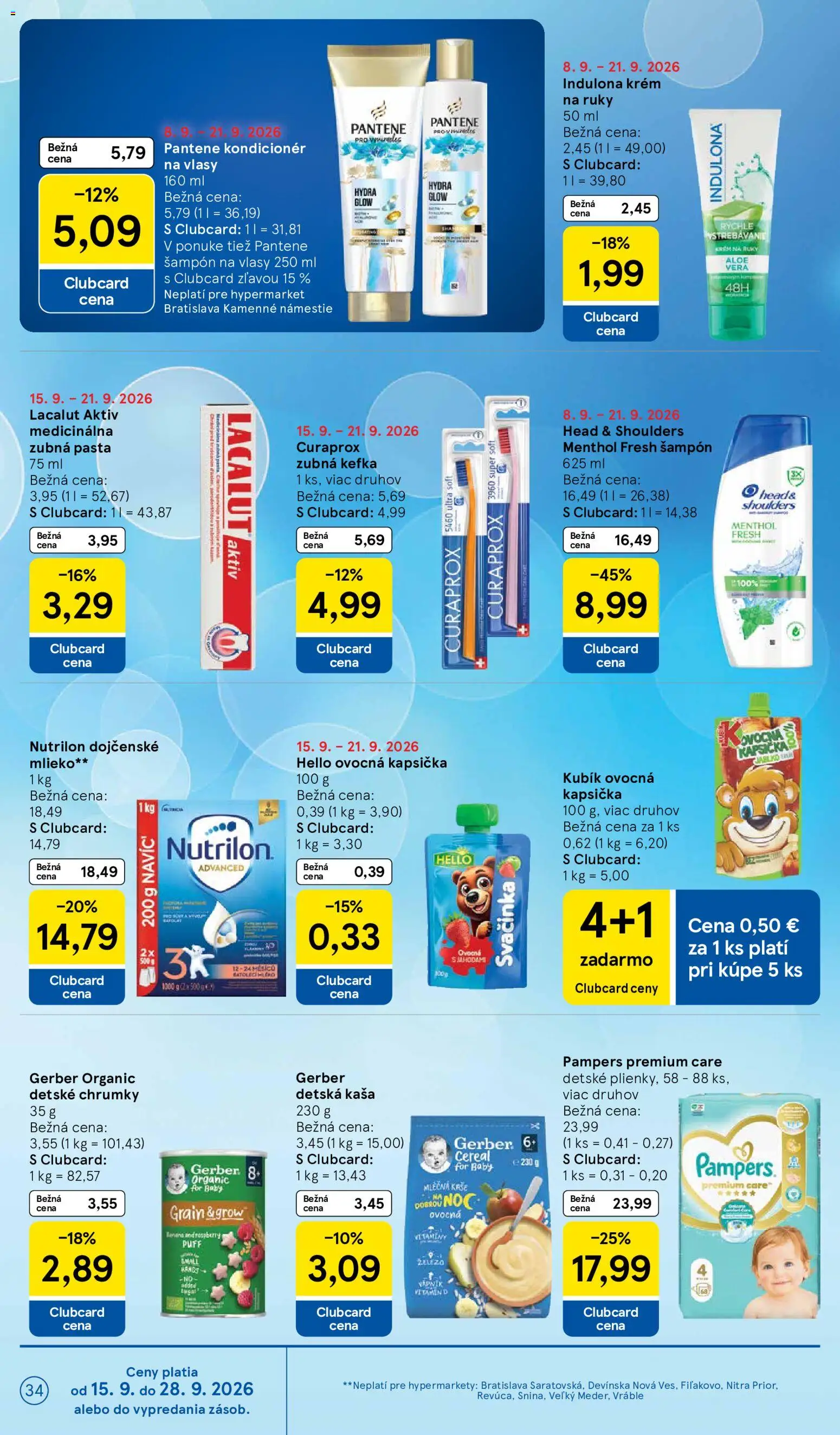 Nové Tesco akcie – leták je platný od 16.09.2026 | Strana: 34